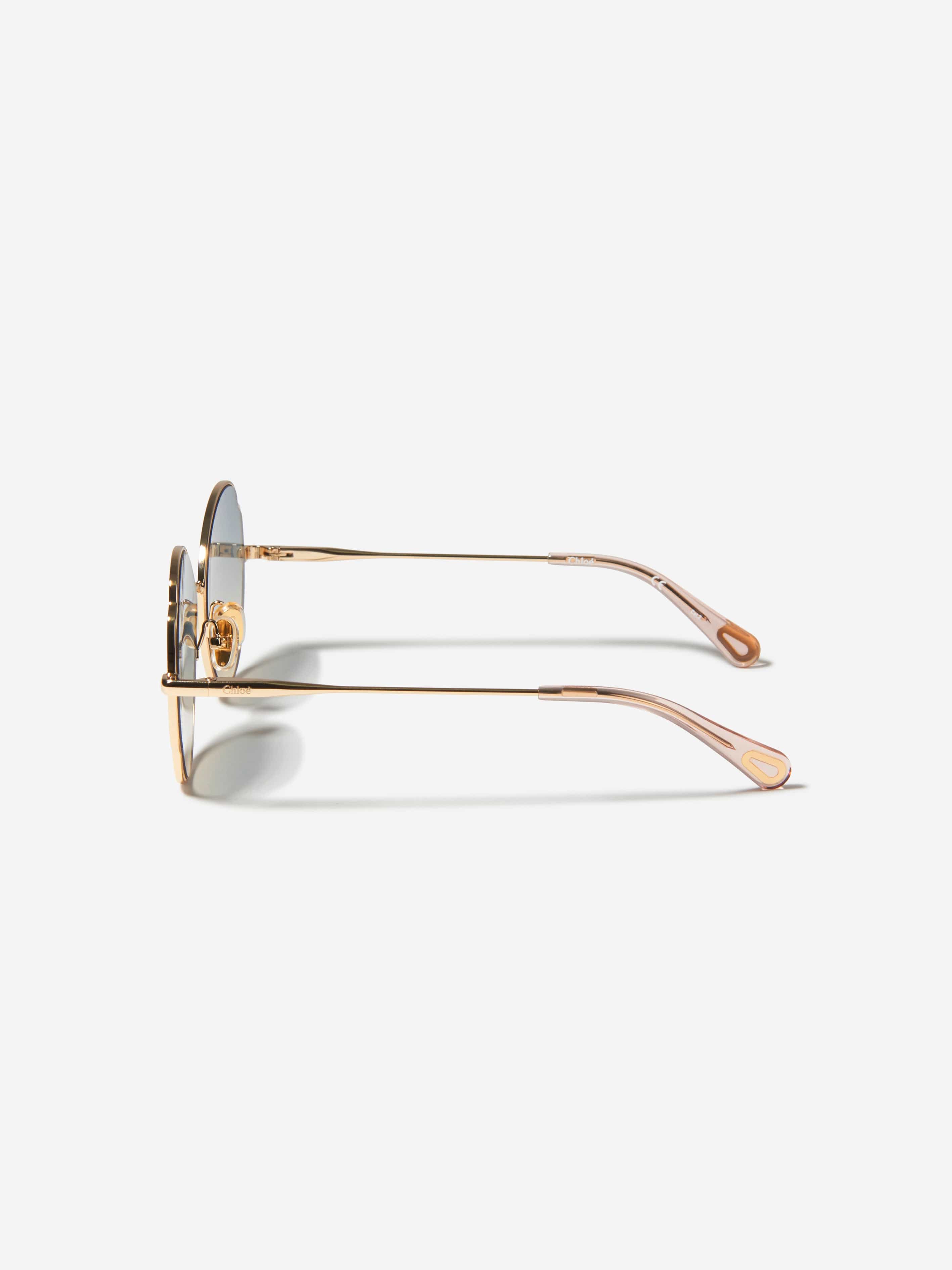 Chloé Girls Metal Framed Gradient Sunglasses