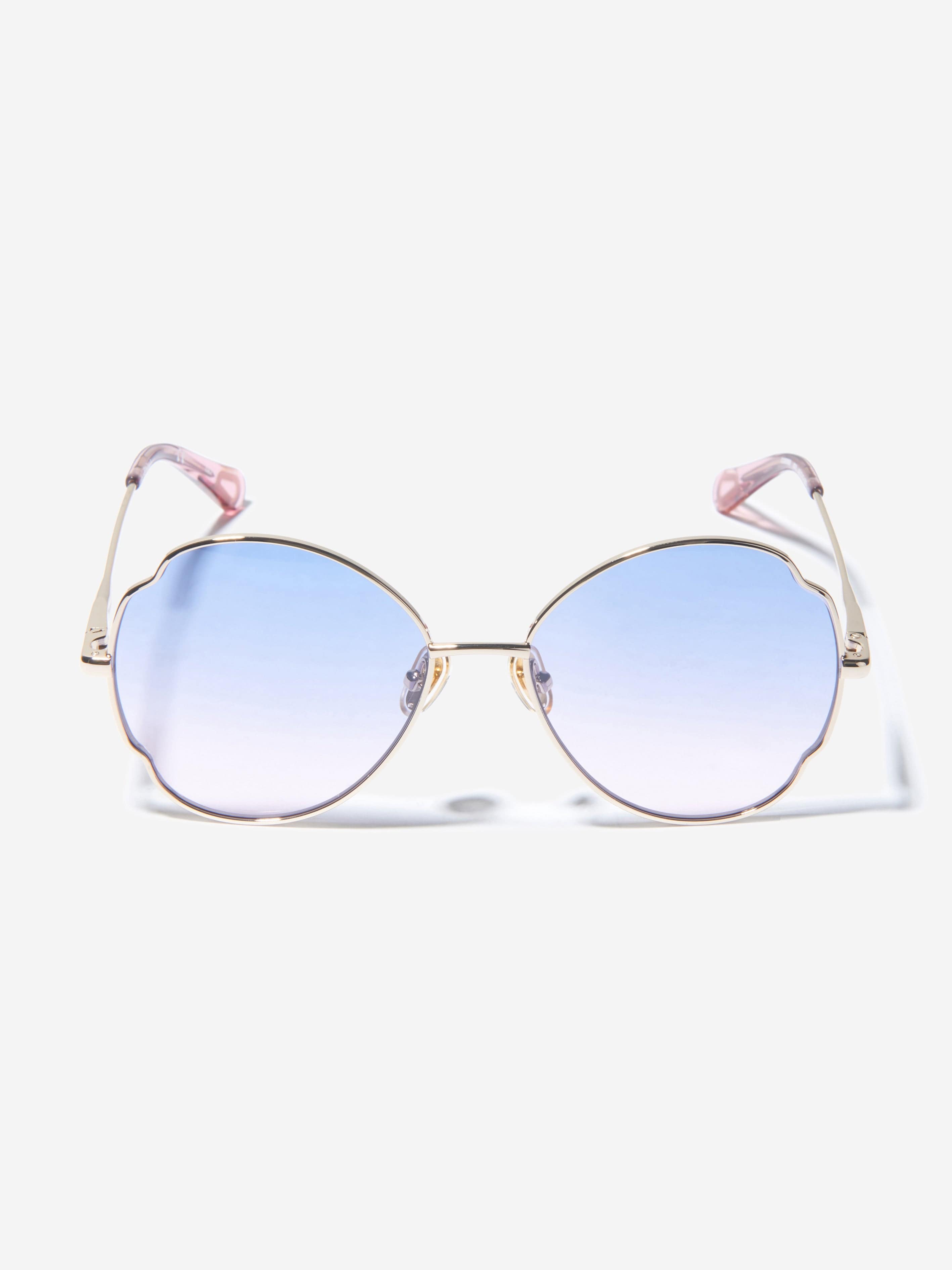 Chloé Girls Metal Framed Gradient Sunglasses