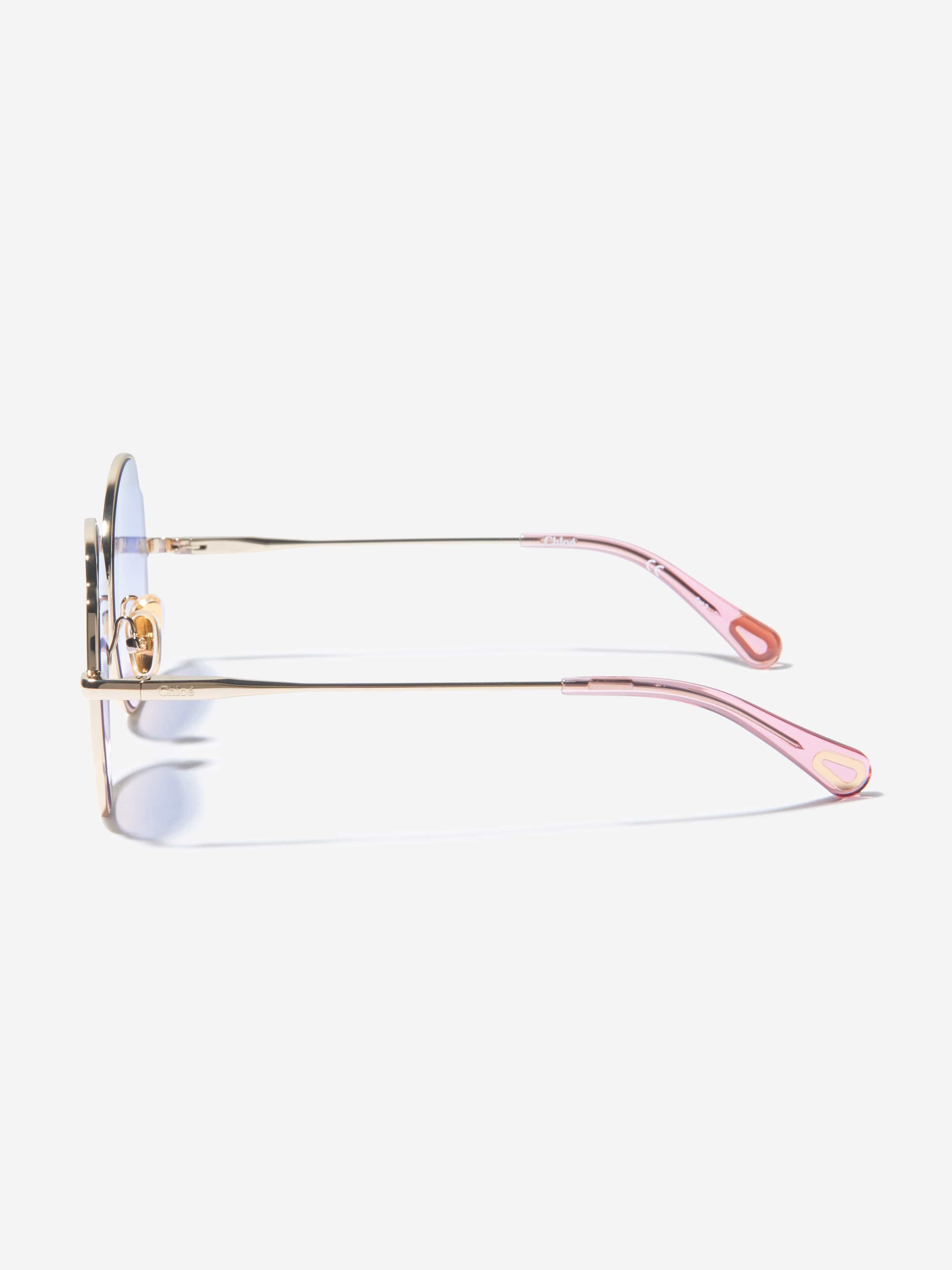 Chloé Girls Metal Framed Gradient Sunglasses