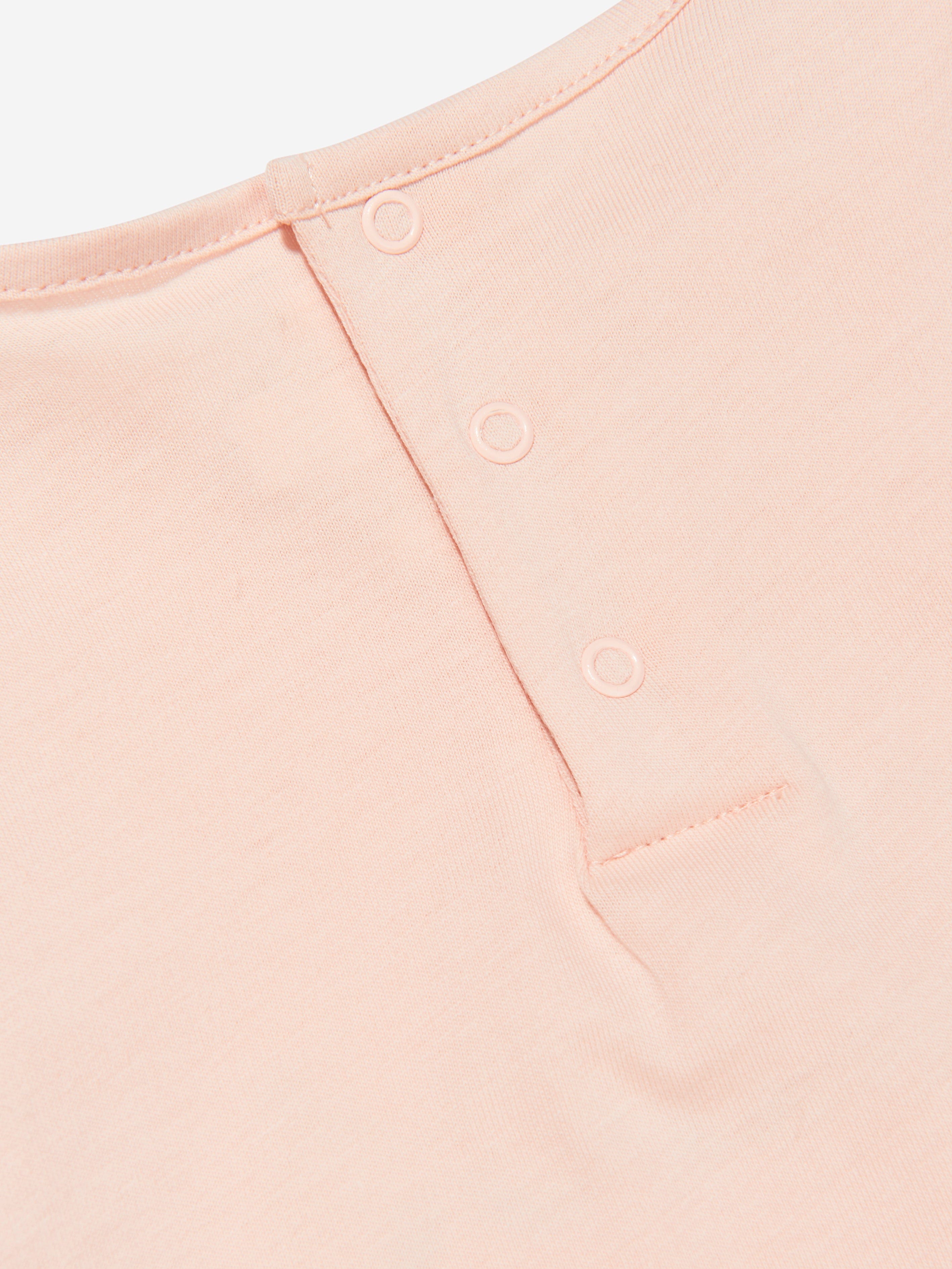 Chloé Baby Girls Organic Cotton Logo T-Shirt in Pink