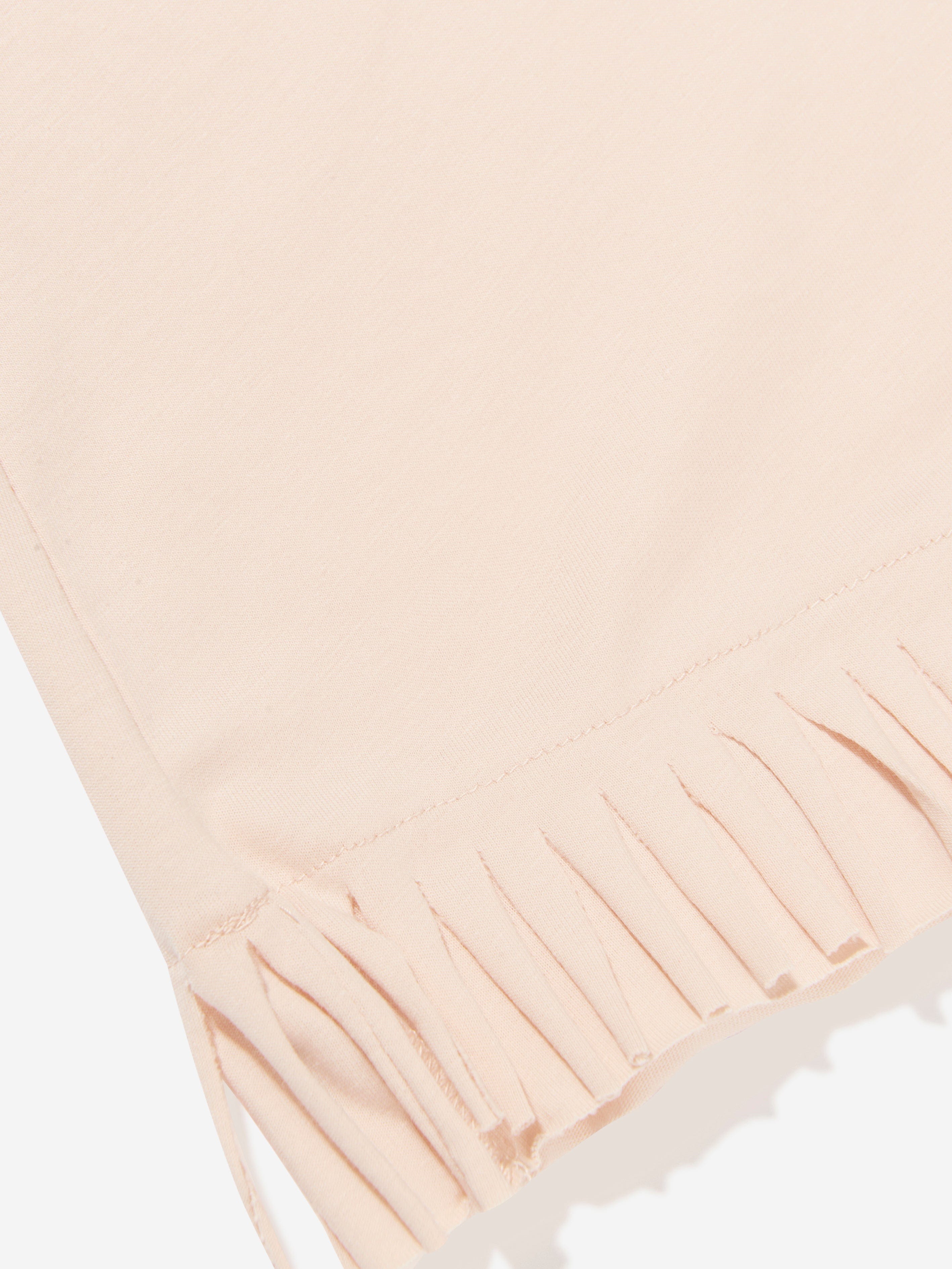 Chloé Girls Organic Cotton Jersey Dress in Pink