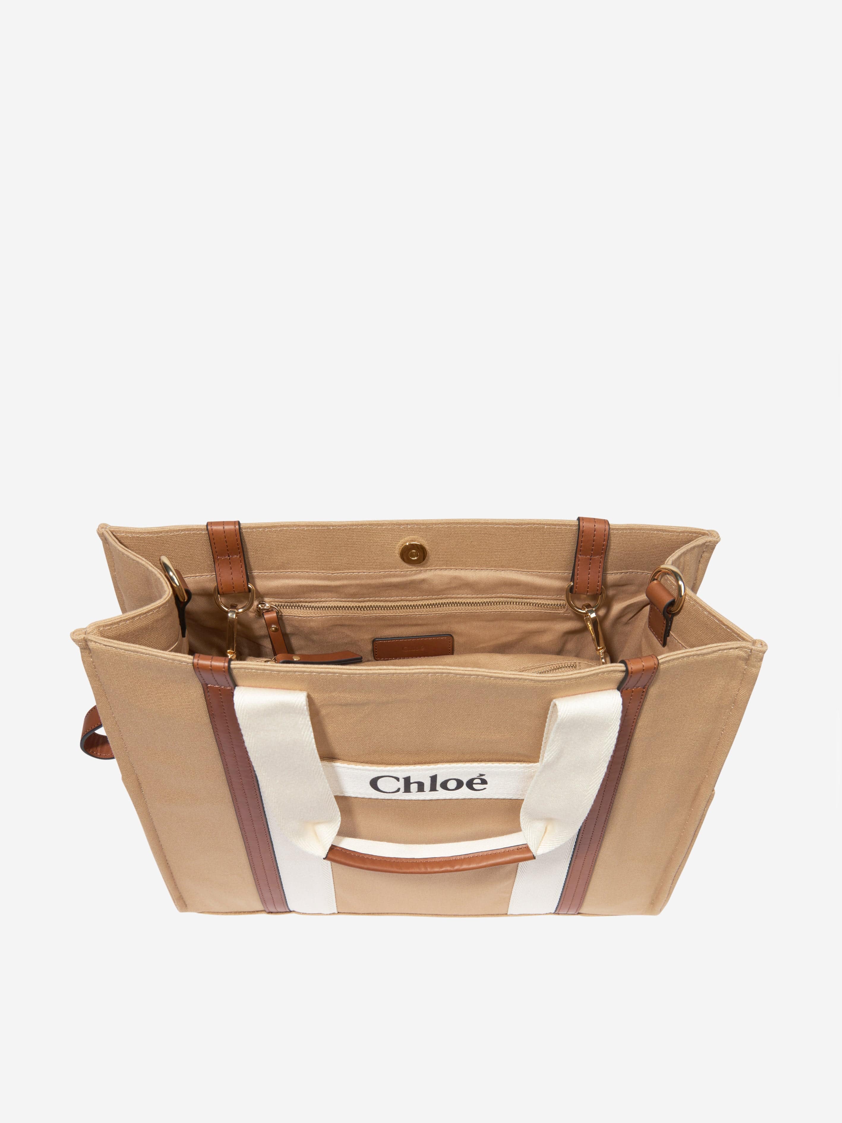 Chloé Baby Changing Bag With Mat And Pouch in Beige