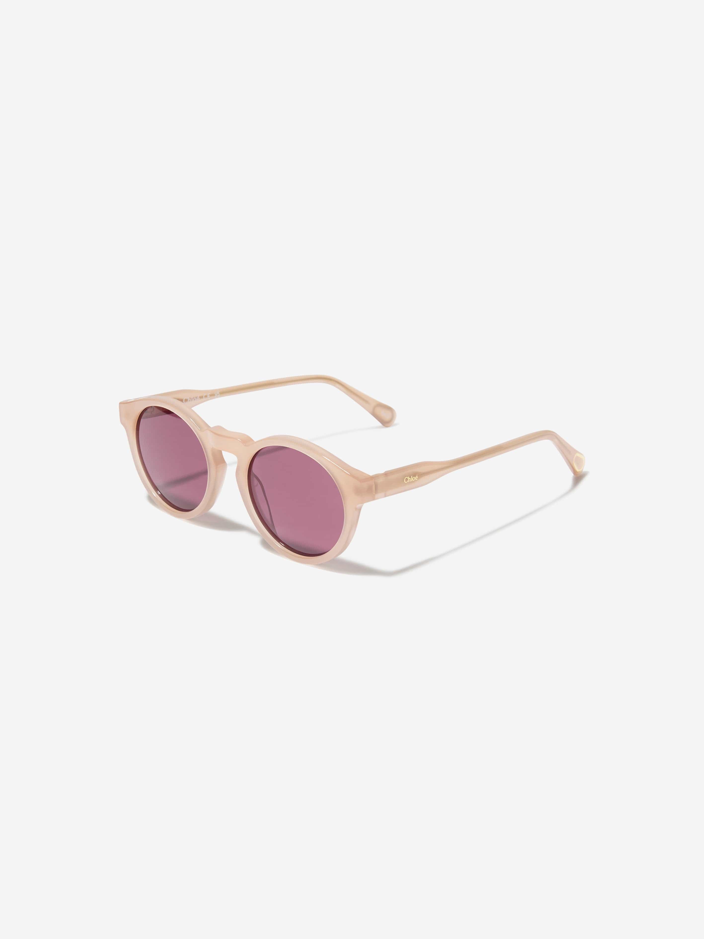 Chloé Girls Oval Sunglasses in Pink