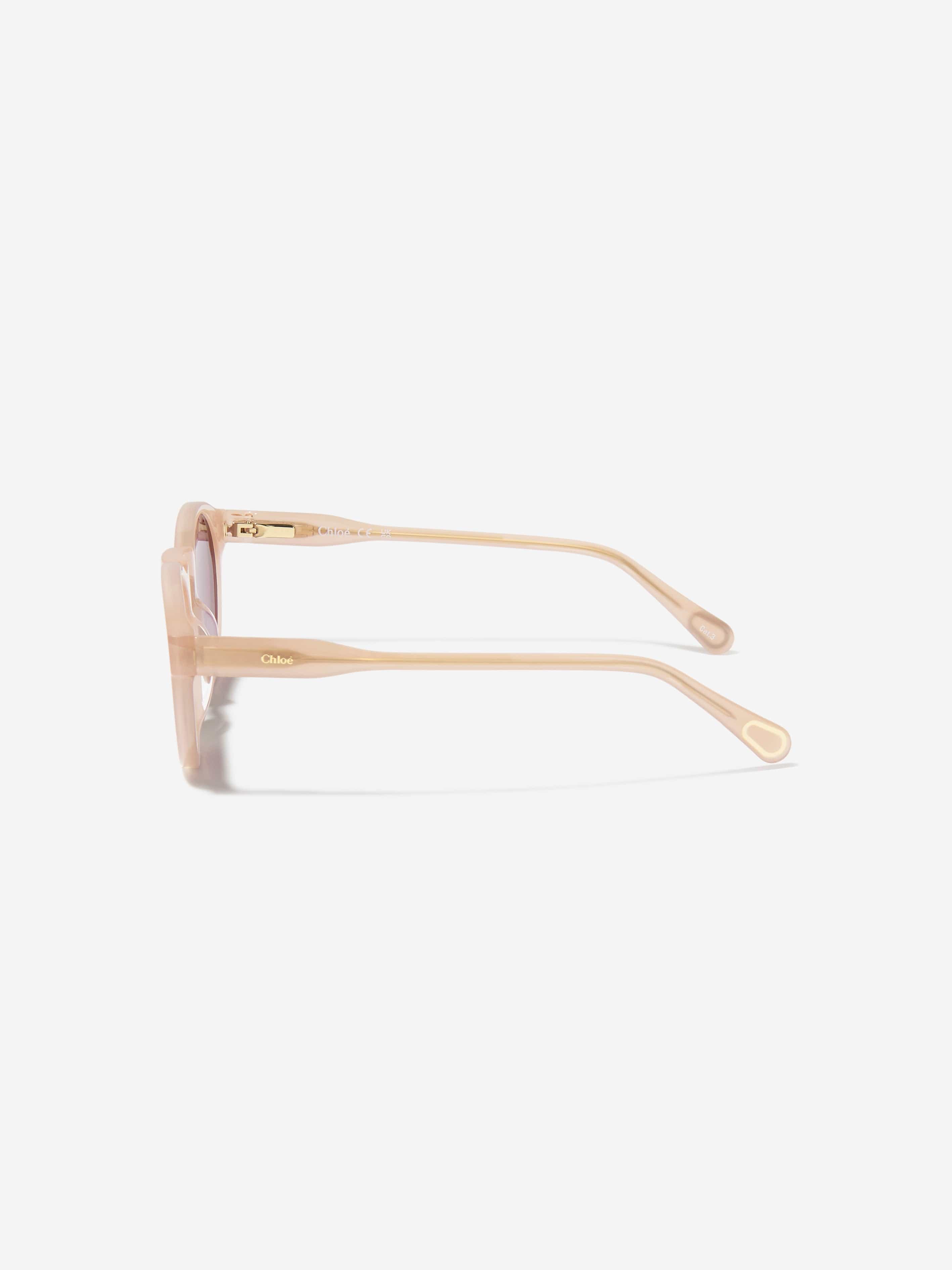 Chloé Girls Oval Sunglasses in Pink