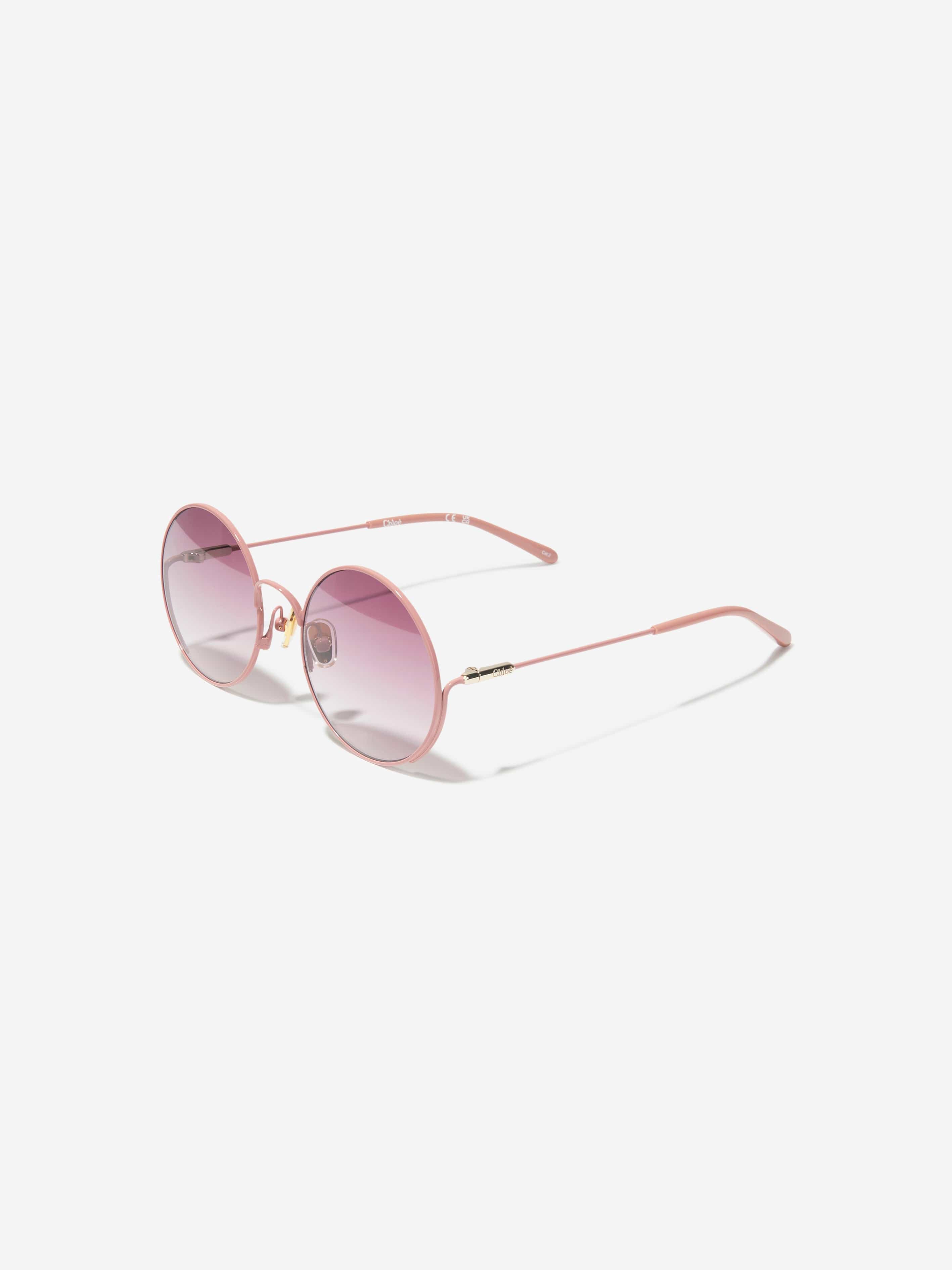 Chloé Girls Oval Sunglasses in Pink