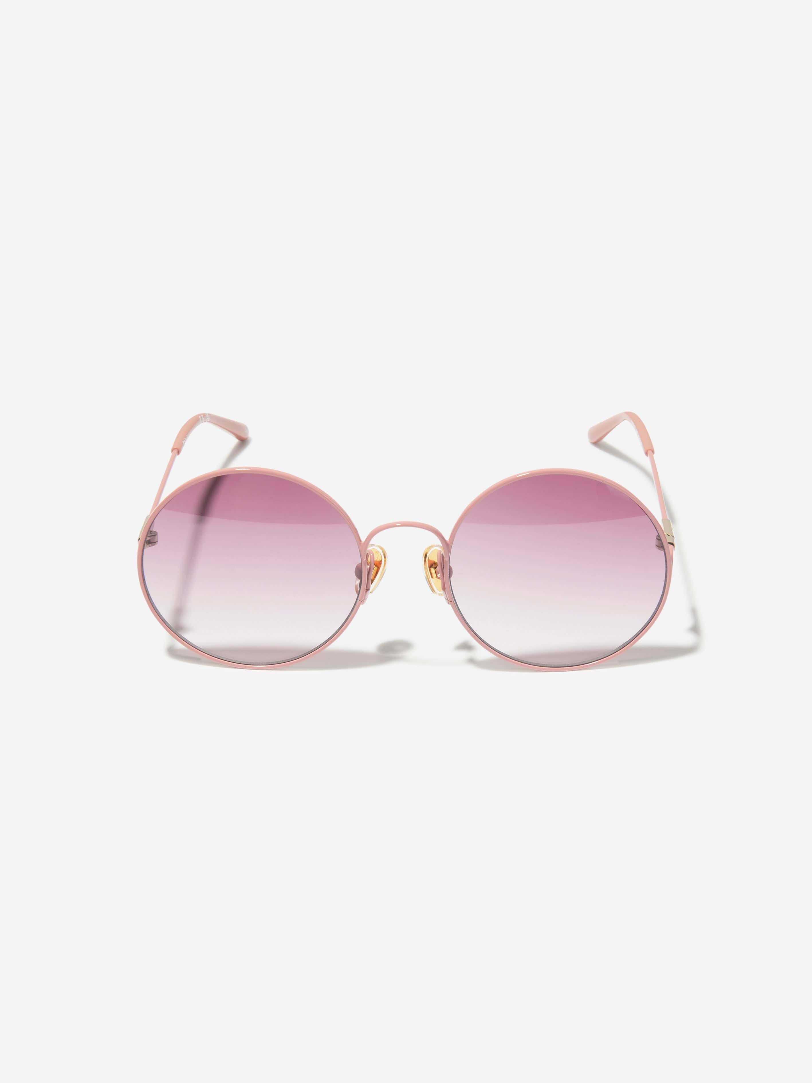 Chloé Girls Oval Sunglasses in Pink