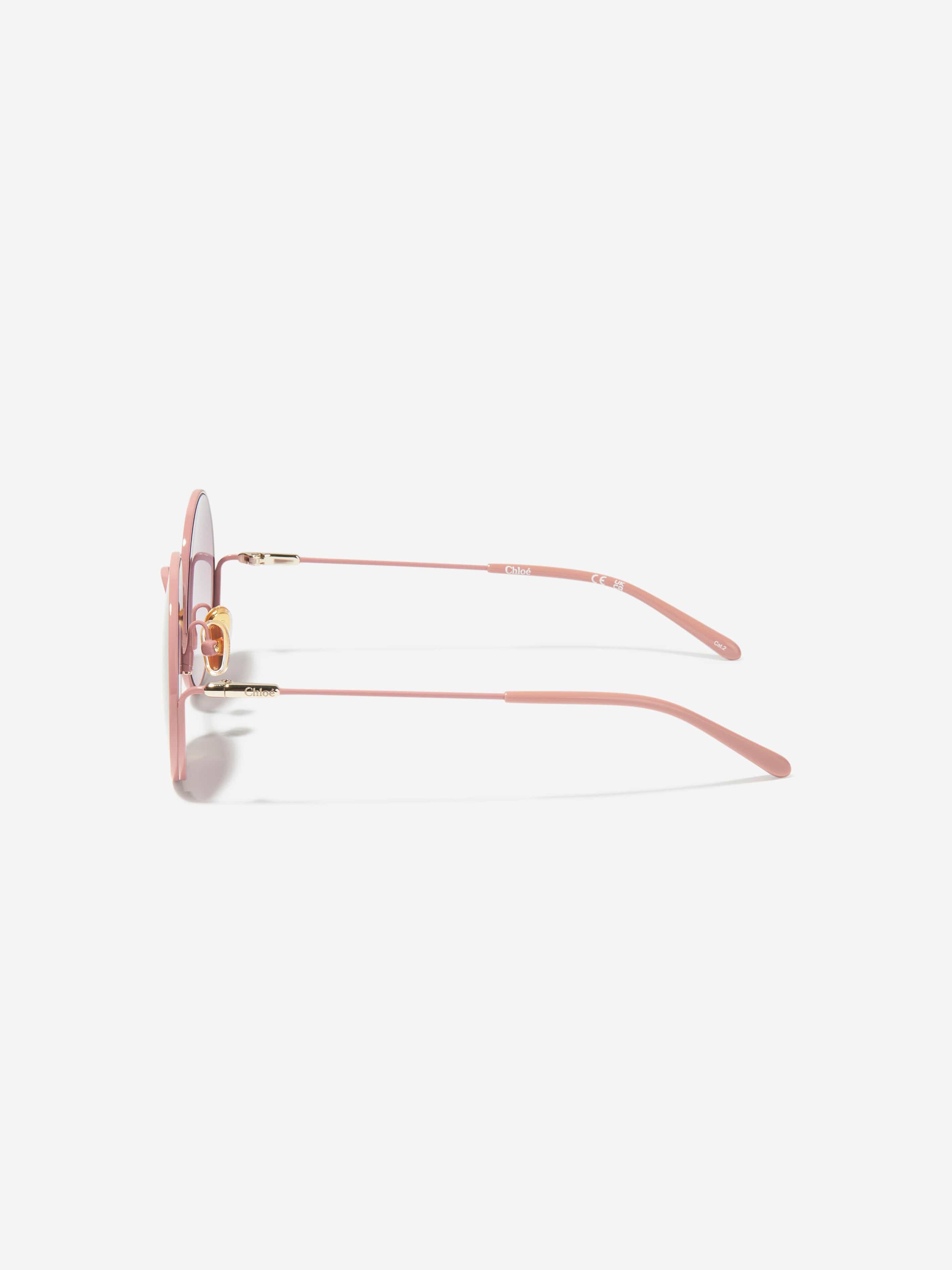 Chloé Girls Oval Sunglasses in Pink