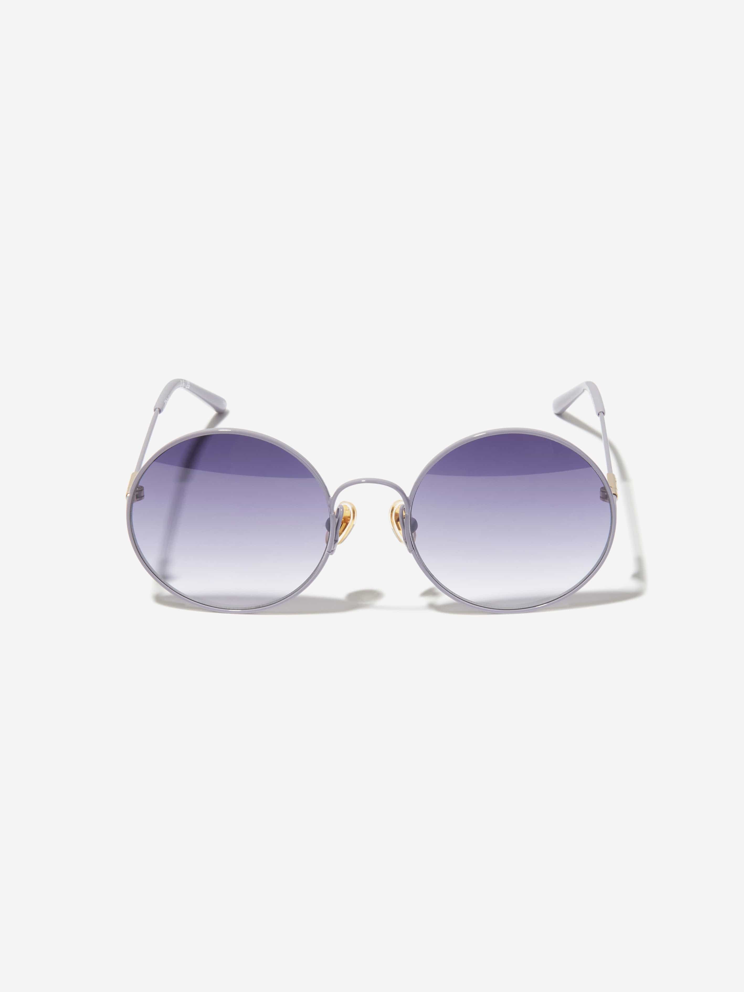 Chloé Girls Oval Sunglasses in Purple