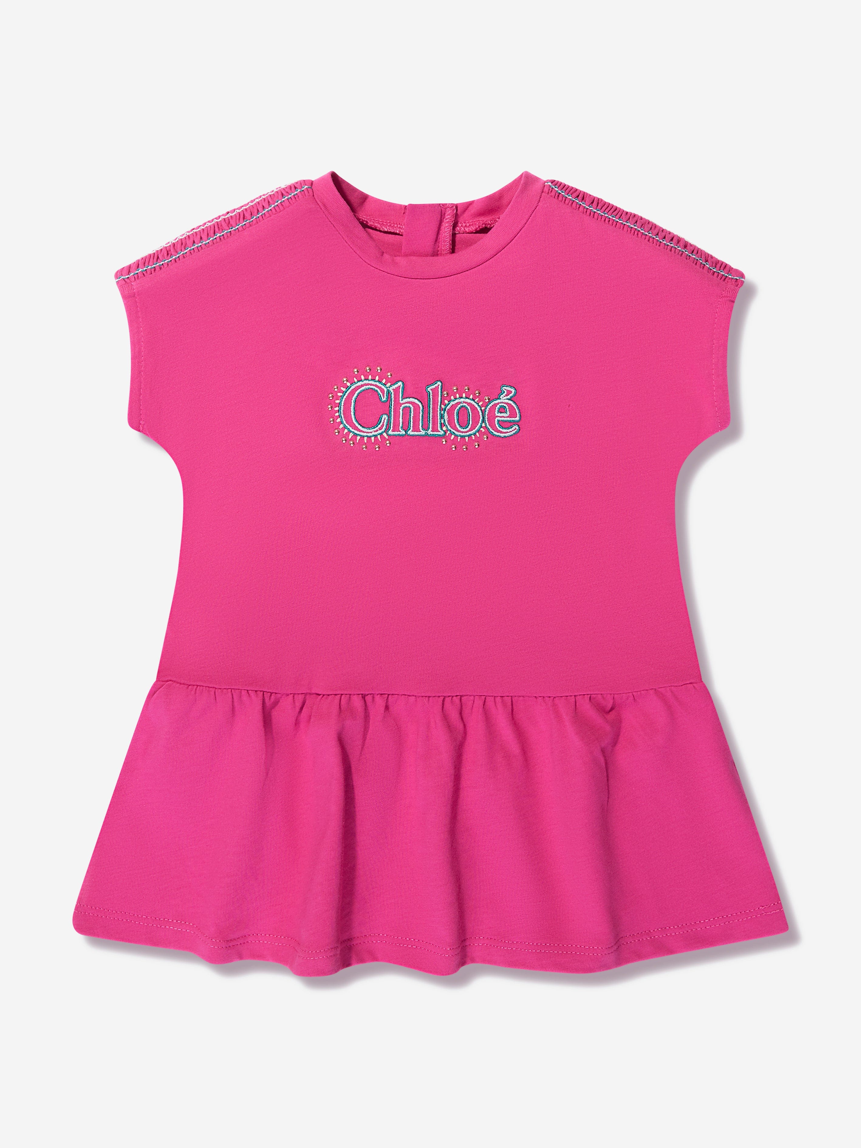 Chloé Baby Girls T-Shirt Dress in Pink