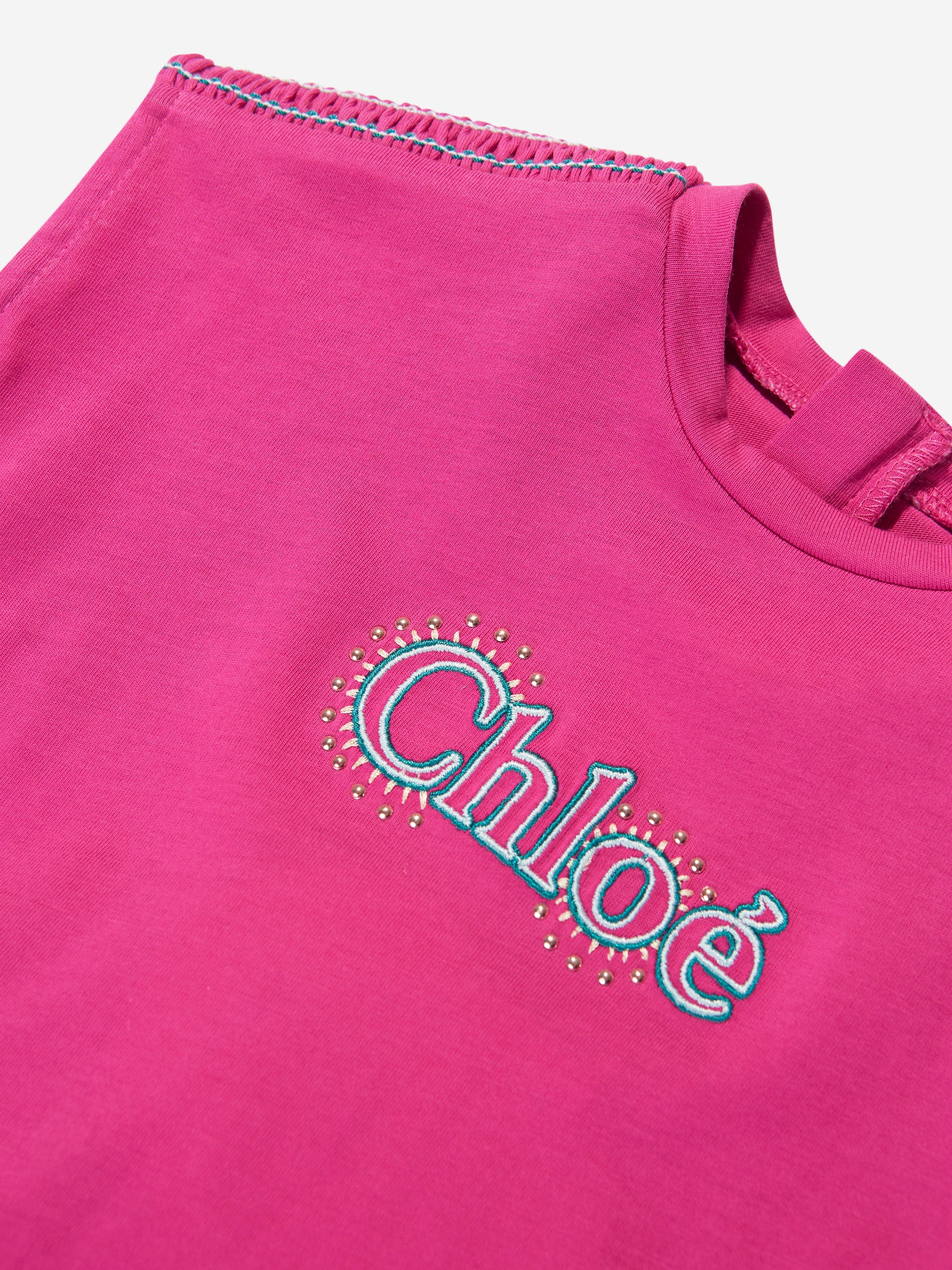 Chloé Baby Girls T-Shirt Dress in Pink