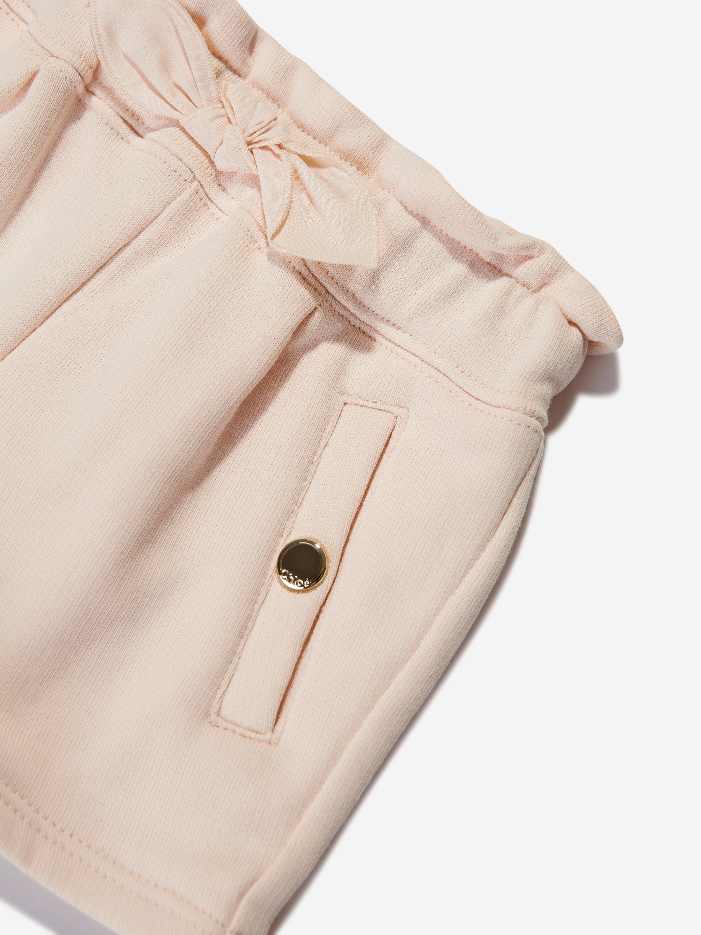 Chloé Baby Girls Fleece Shorts in Pink