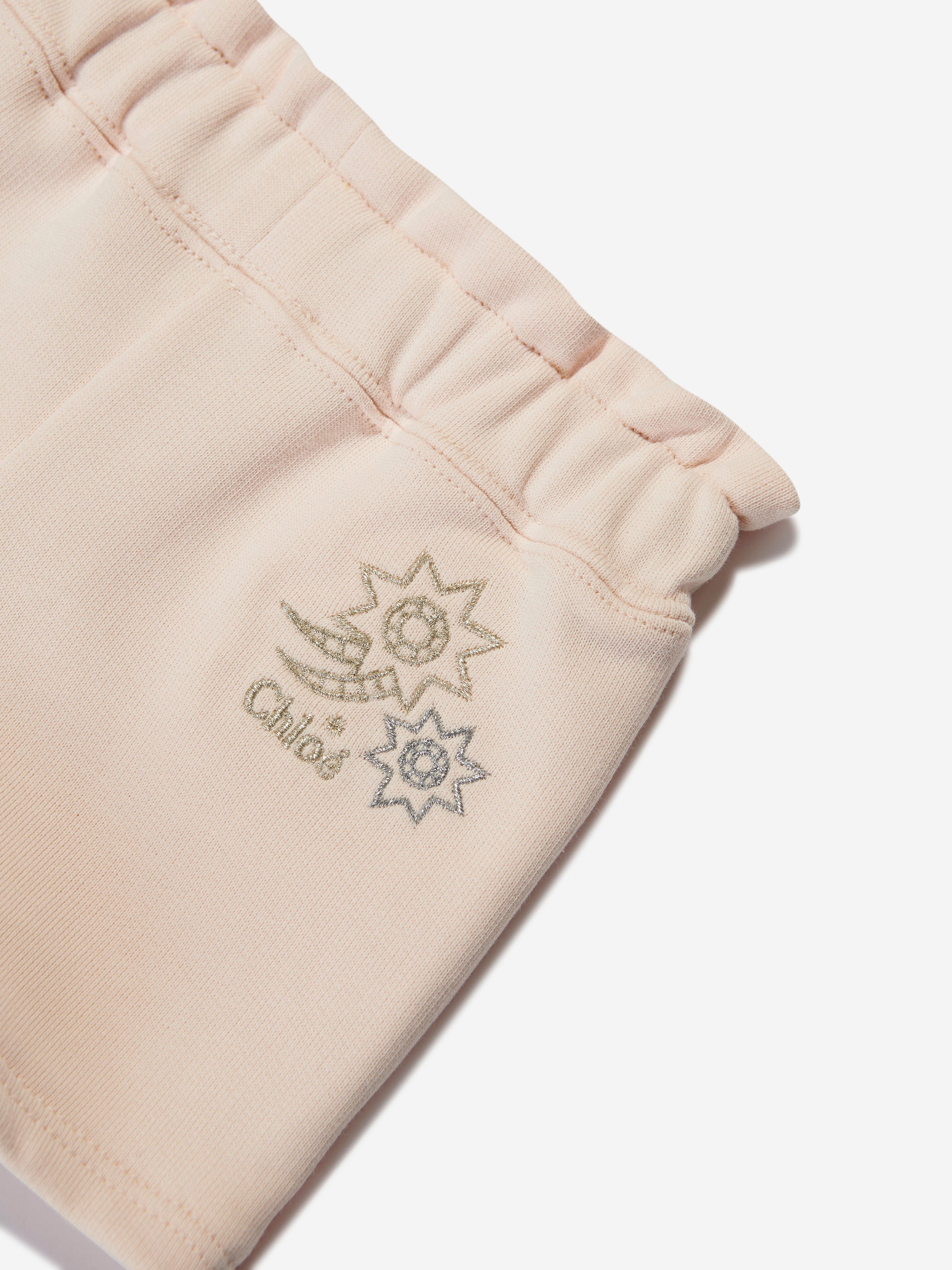 Chloé Baby Girls Fleece Shorts in Pink