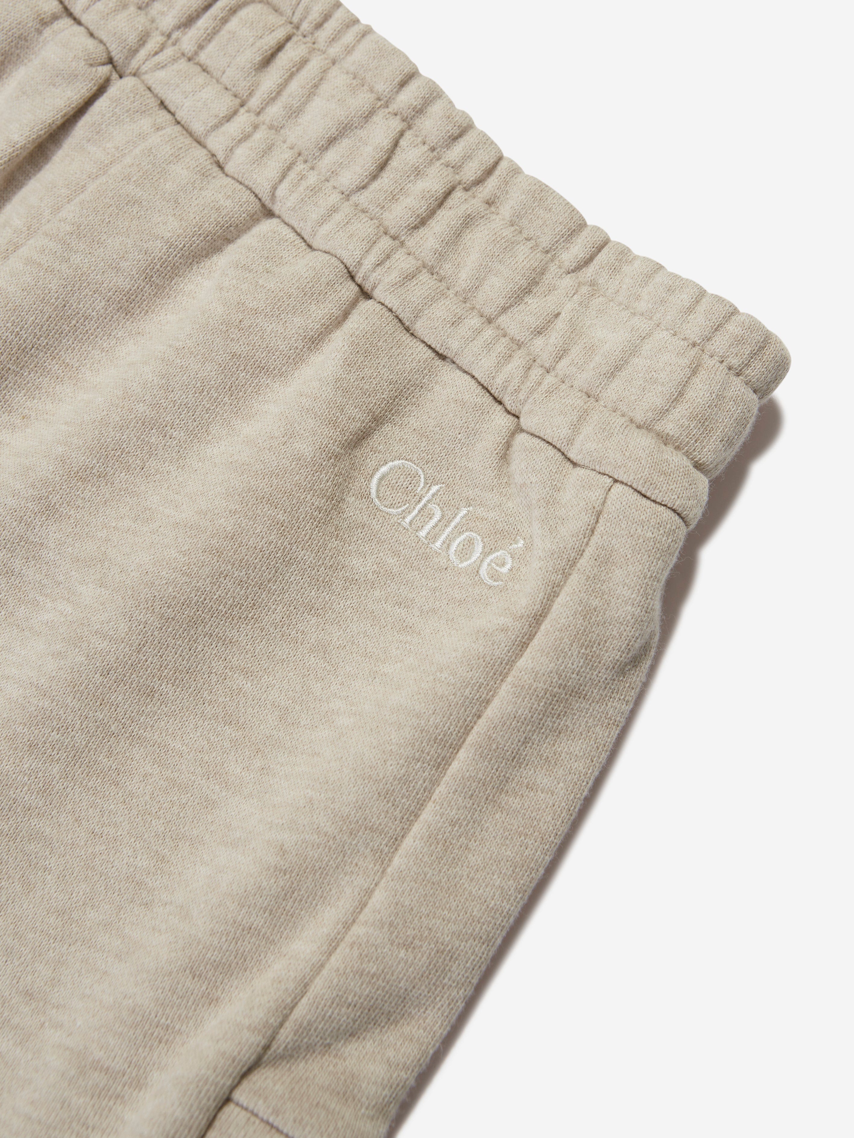 Chloé Girls Lacing Shorts in Beige