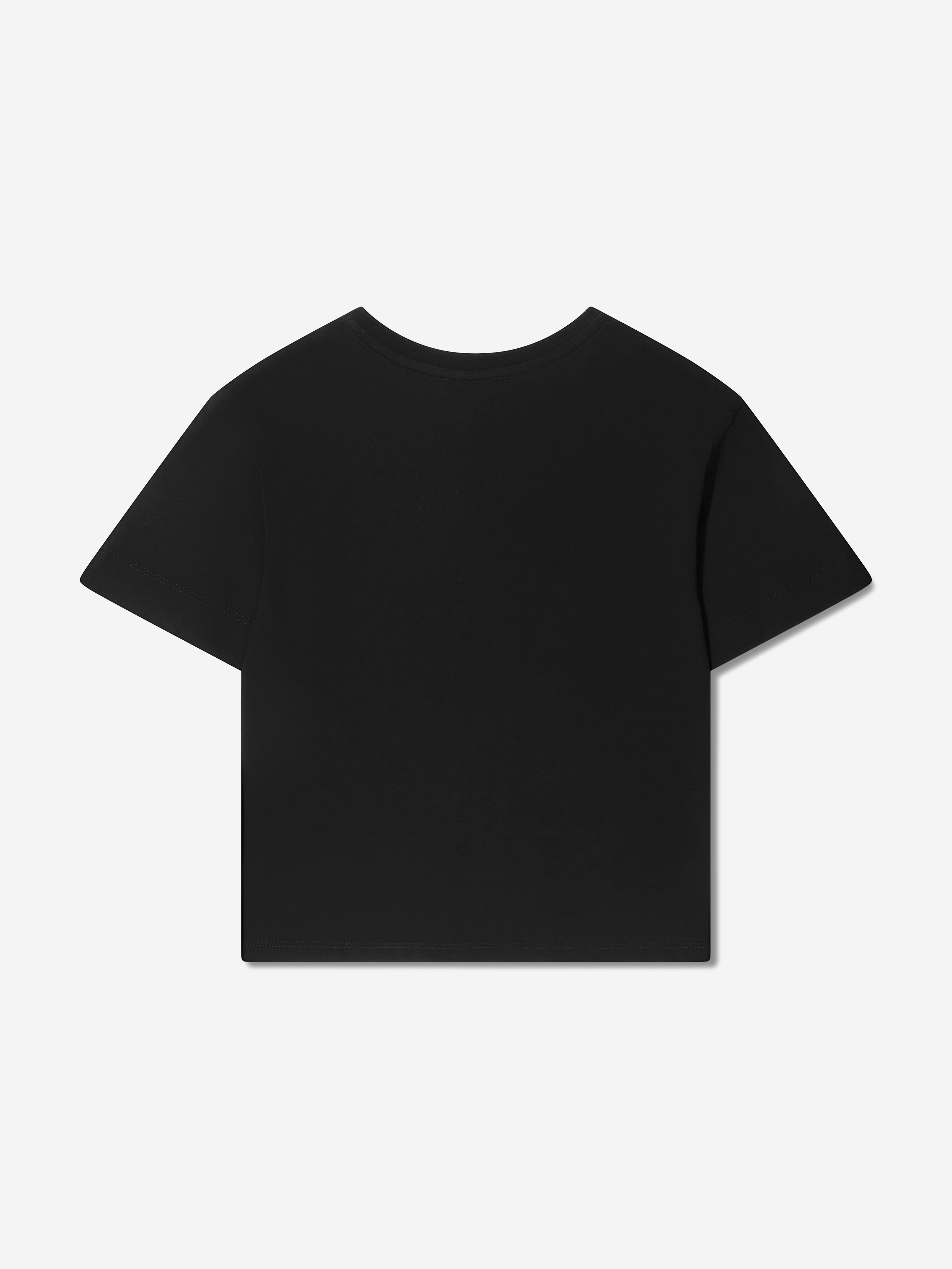 Chloé Girls Star Print T-Shirt in Black