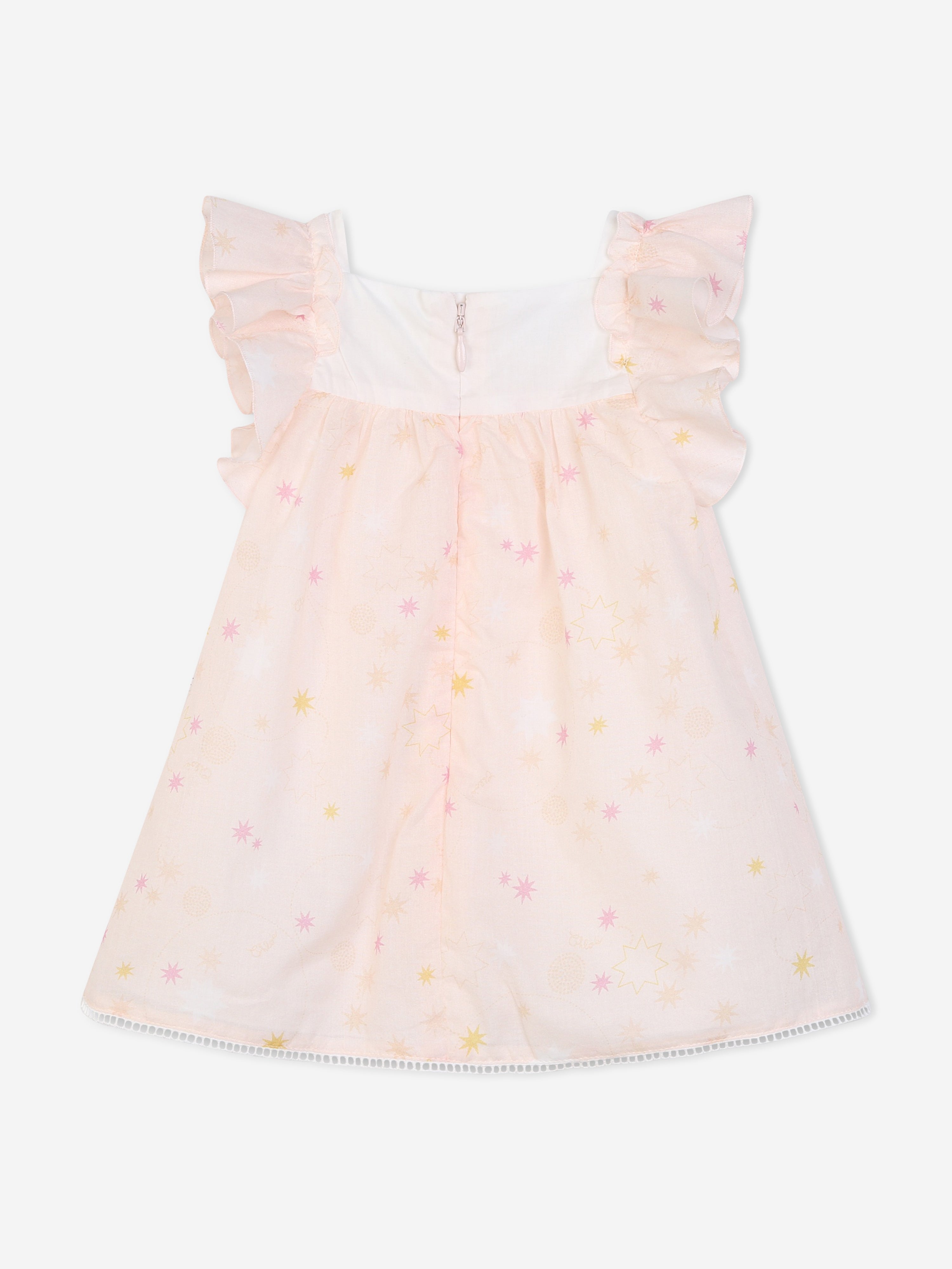 Chloé Baby Girls Dress And Soft Toy Gift Set in Pink