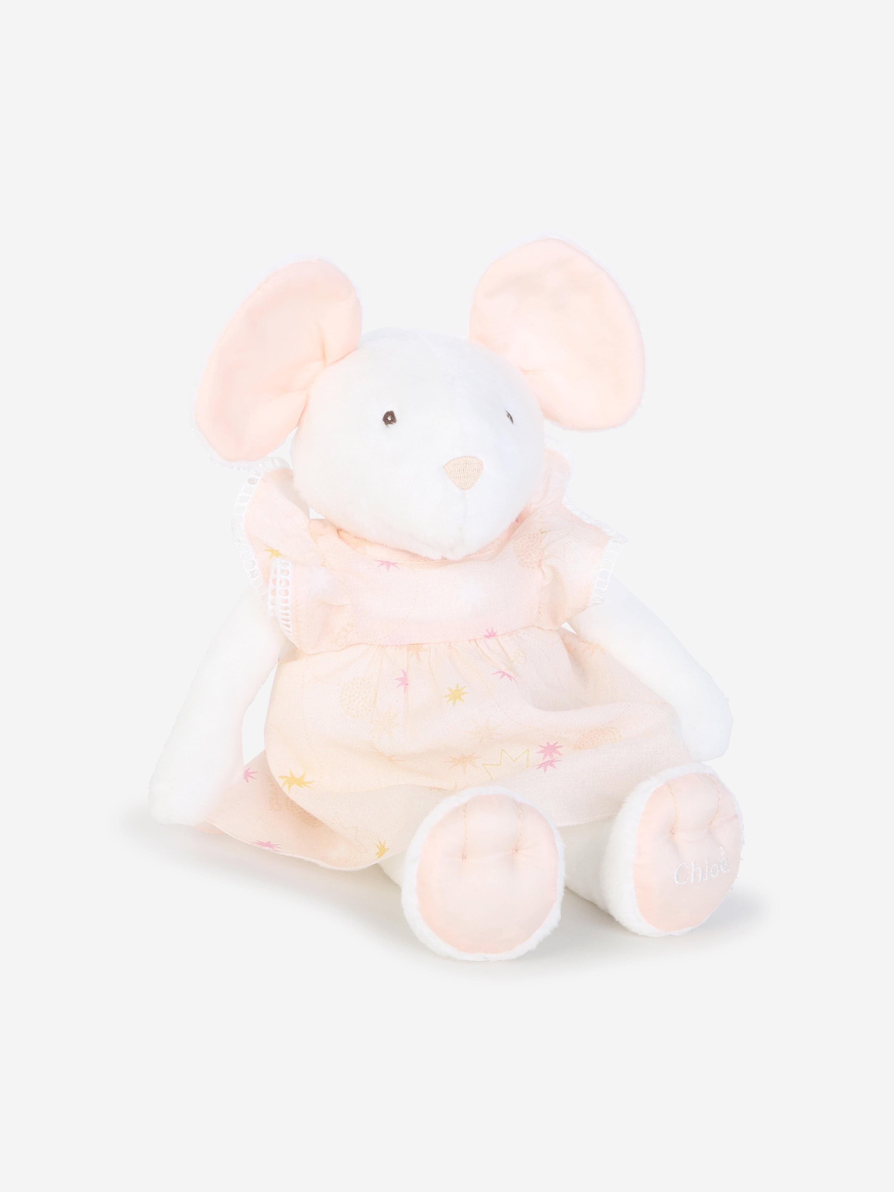 Chloé Baby Girls Dress And Soft Toy Gift Set in Pink