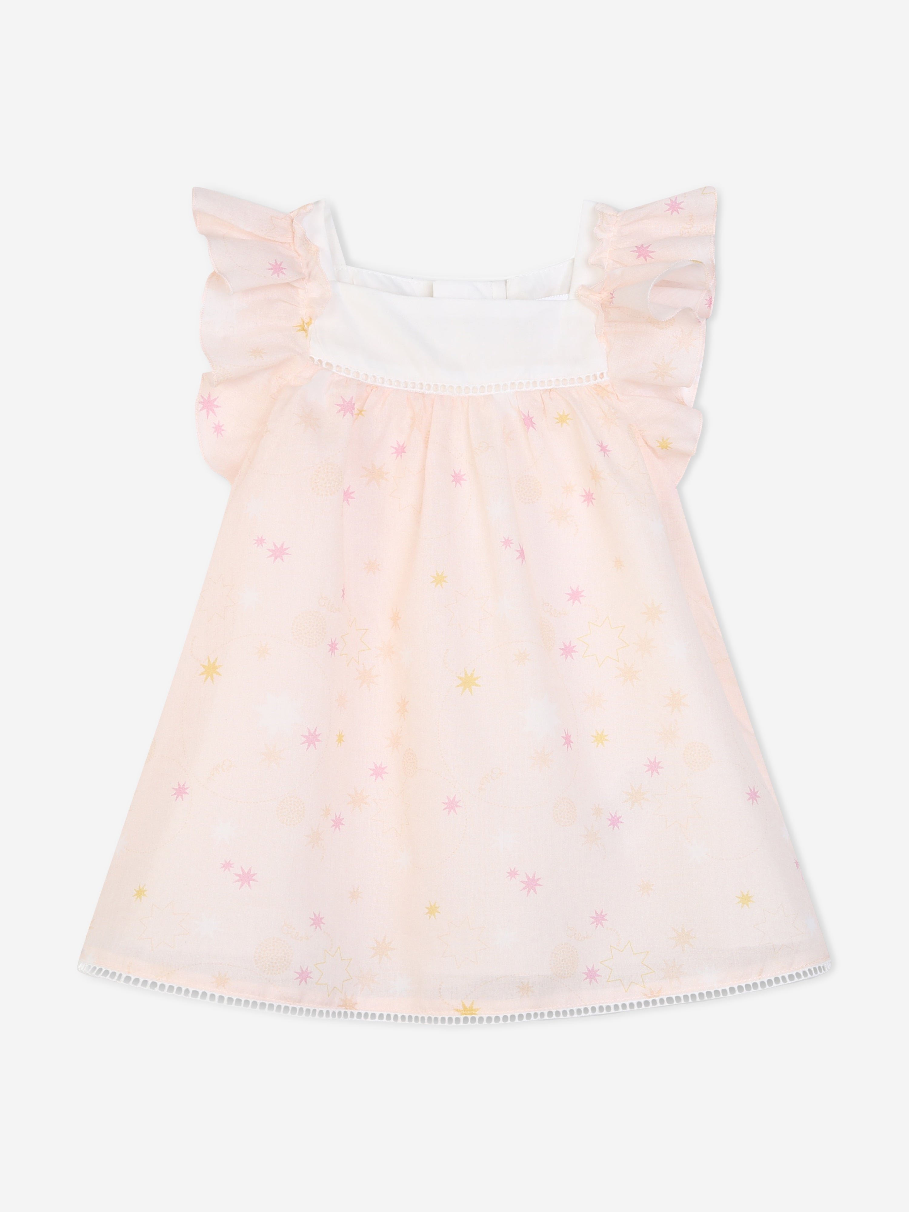 Chloé Baby Girls Dress And Soft Toy Gift Set in Pink