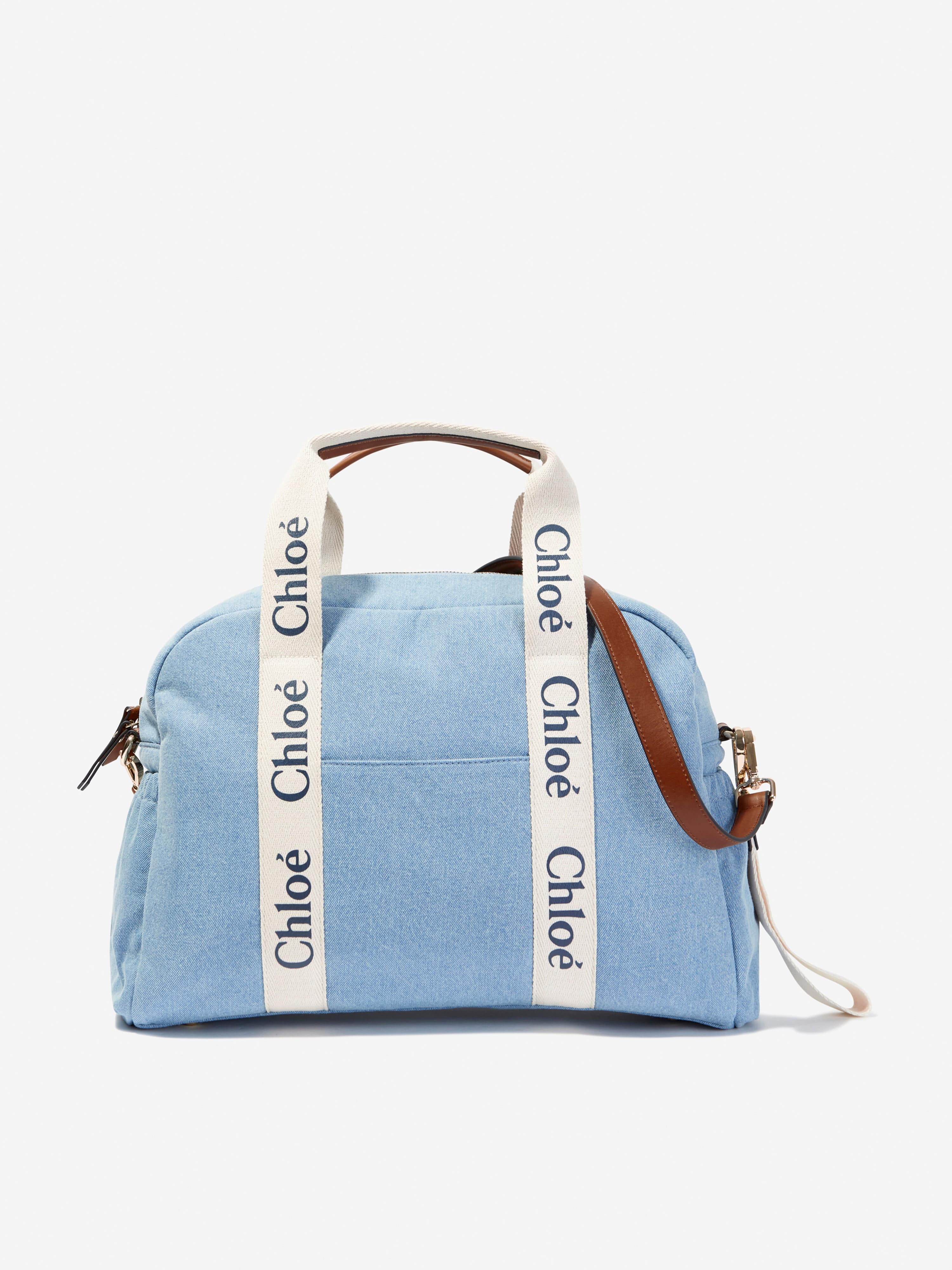 Chloé Baby Girls Denim Changing Bag in Blue (43cm)