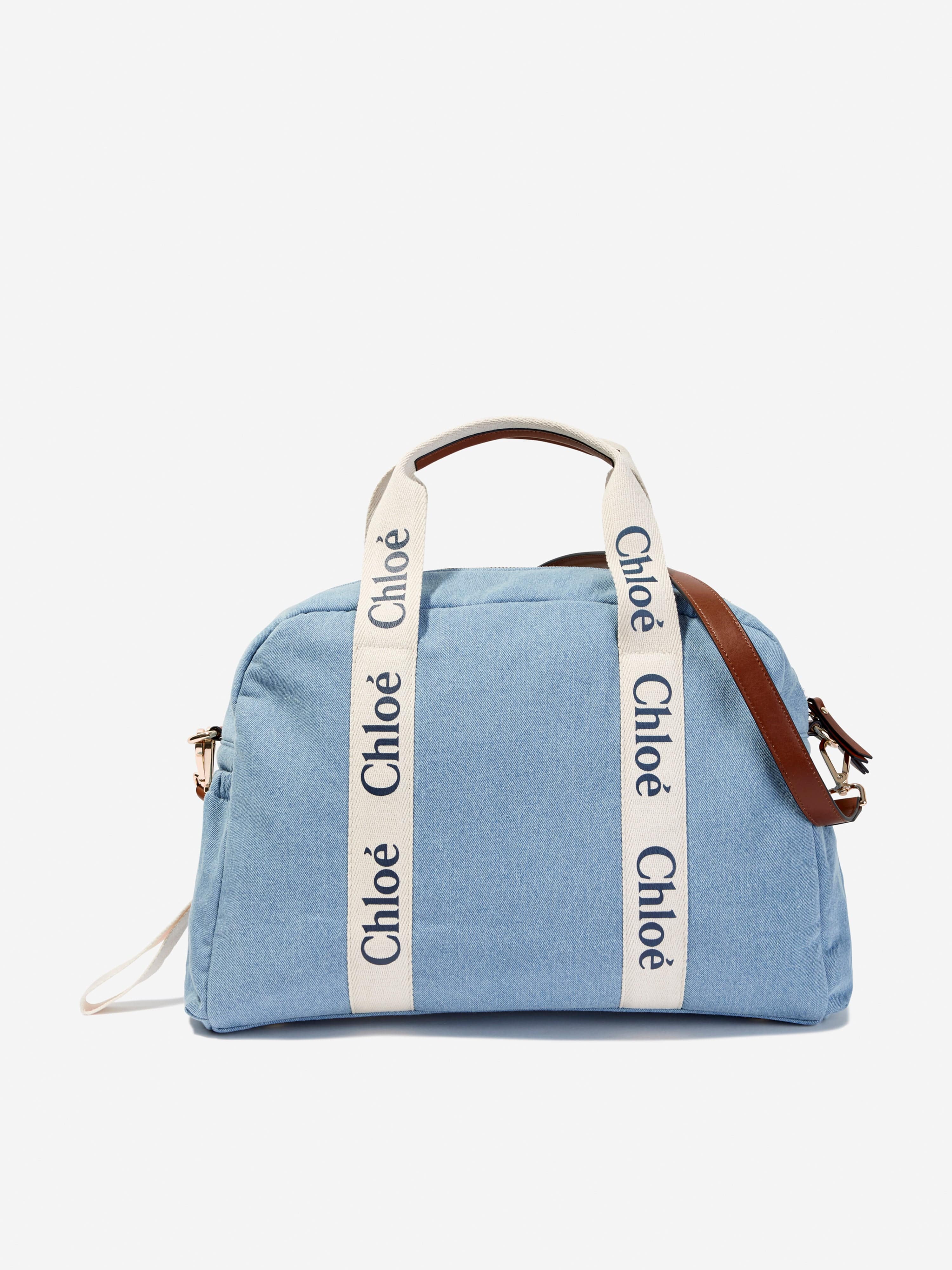 Chloé Baby Girls Denim Changing Bag in Blue (43cm)