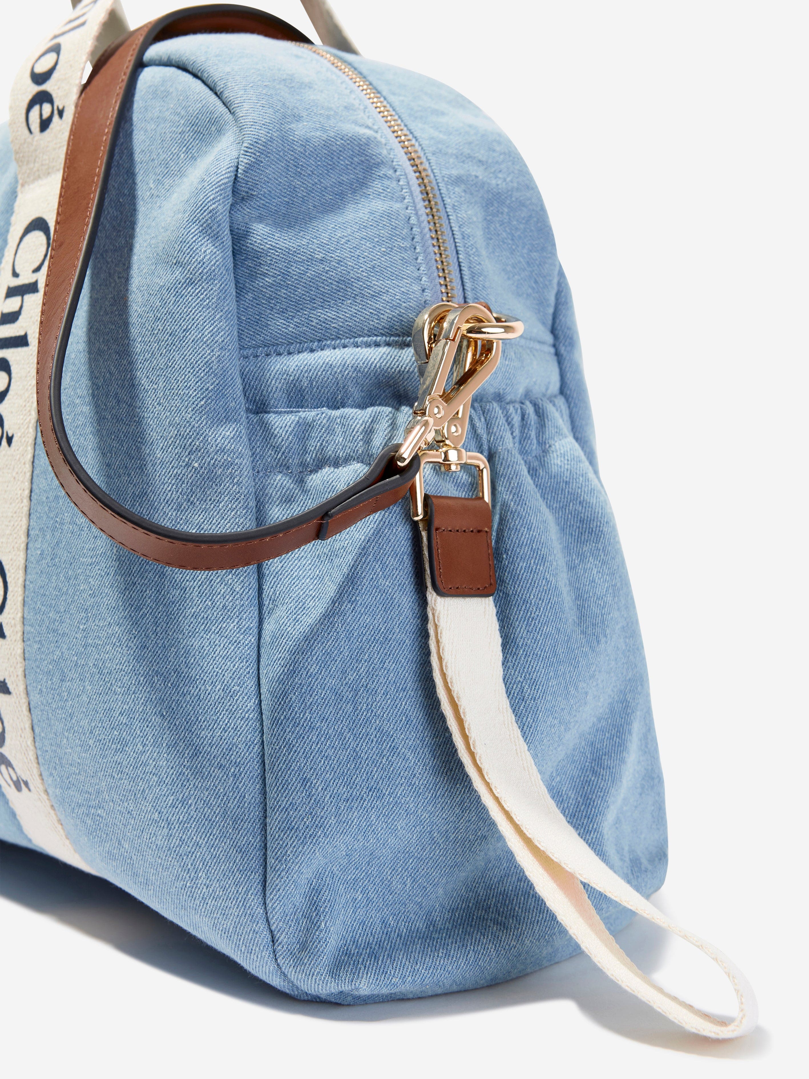 Chloé Baby Girls Denim Changing Bag in Blue (43cm)