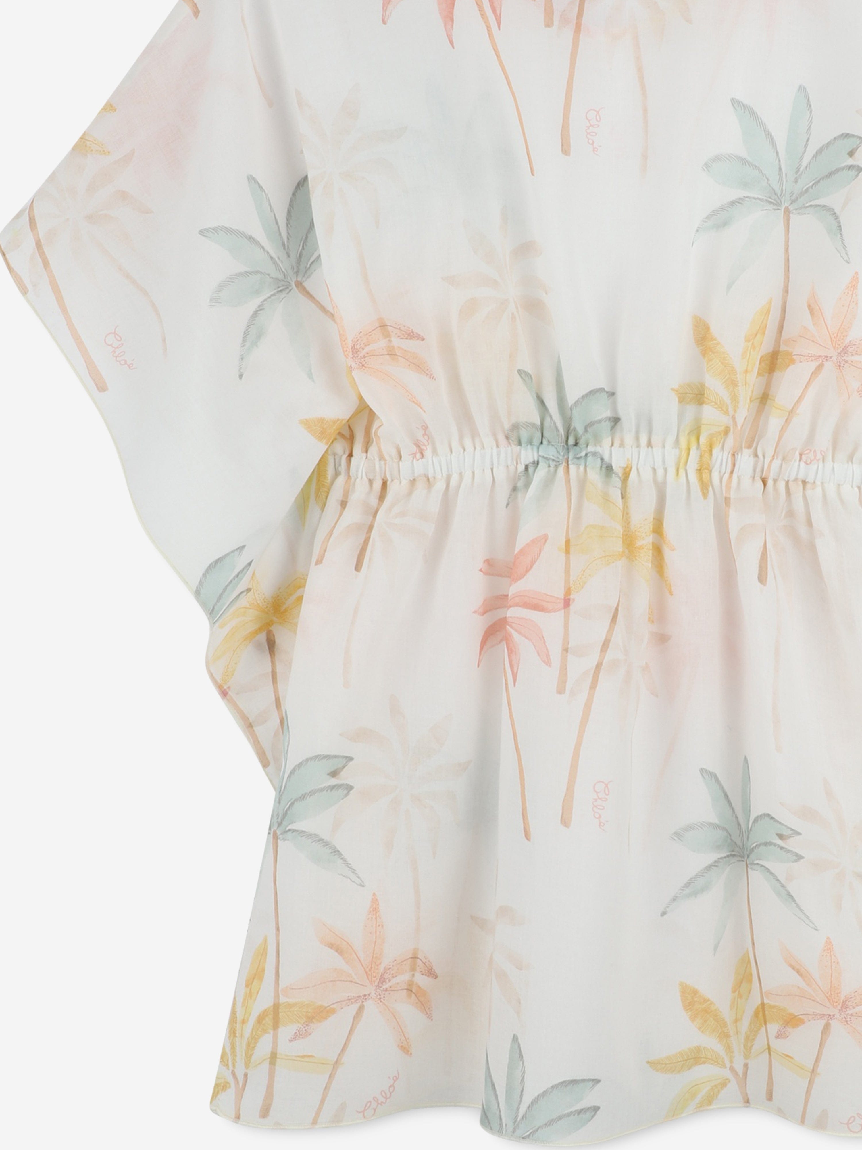 Chloé Girls Palm Grove Beach Dress in Multicolour