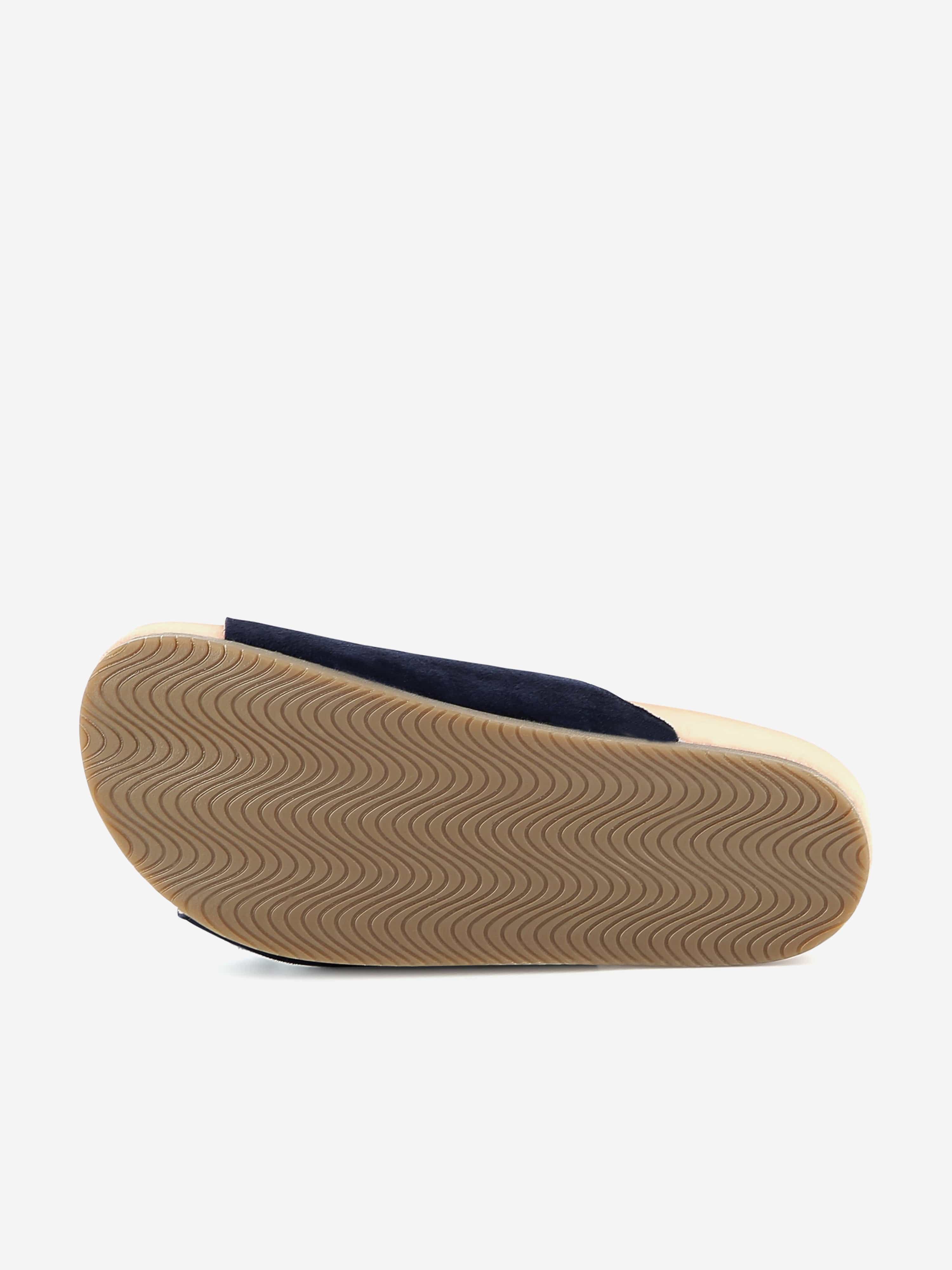 Chloé Girls Suede Sandals in Navy