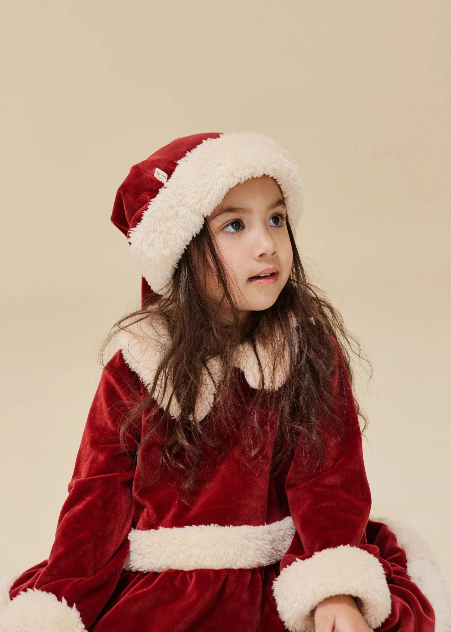 Konges Slojd Kids Christmas Hat in Red