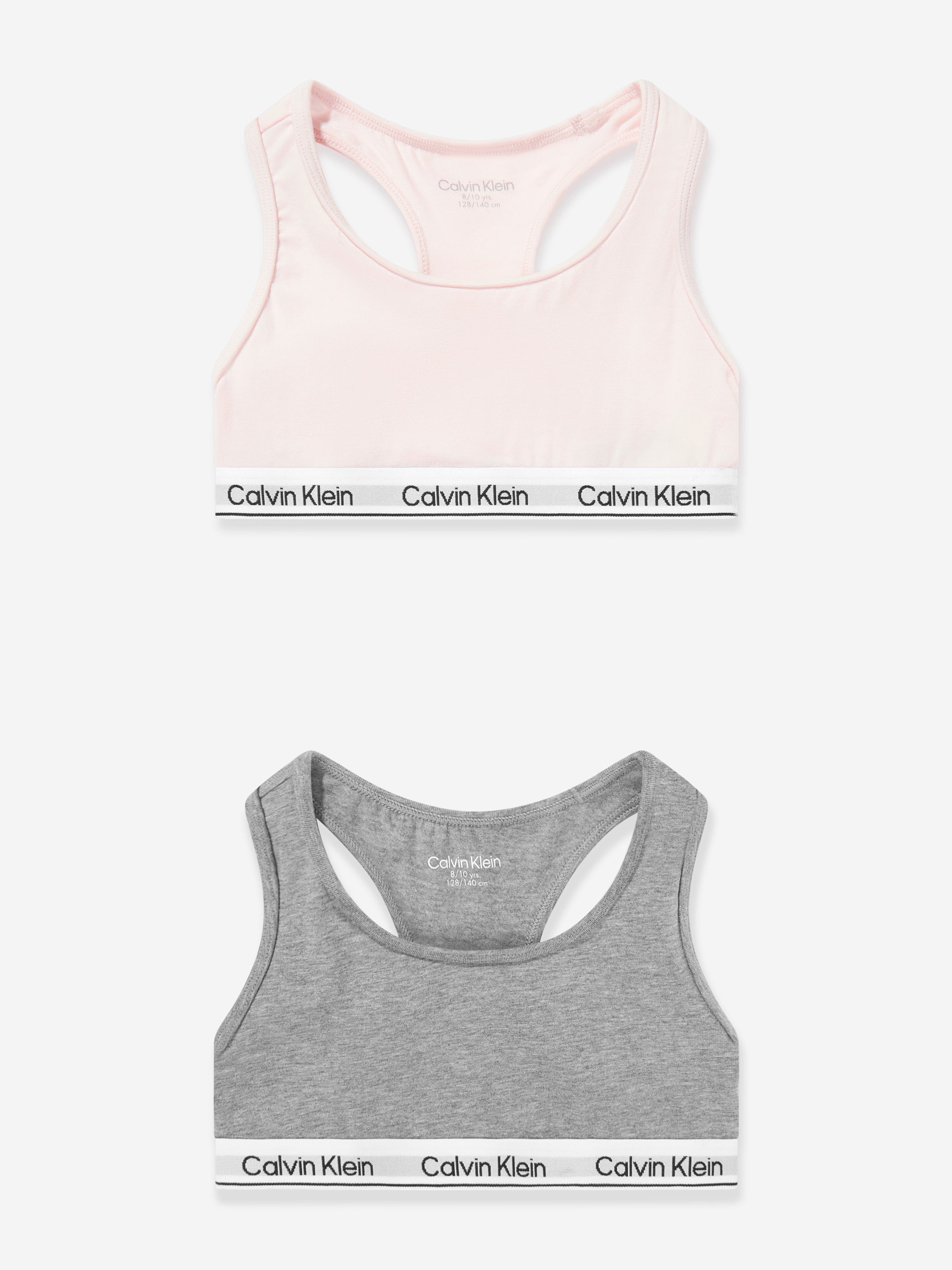 Calvin Klein Girls 2 Pack Bralette Set in Pink