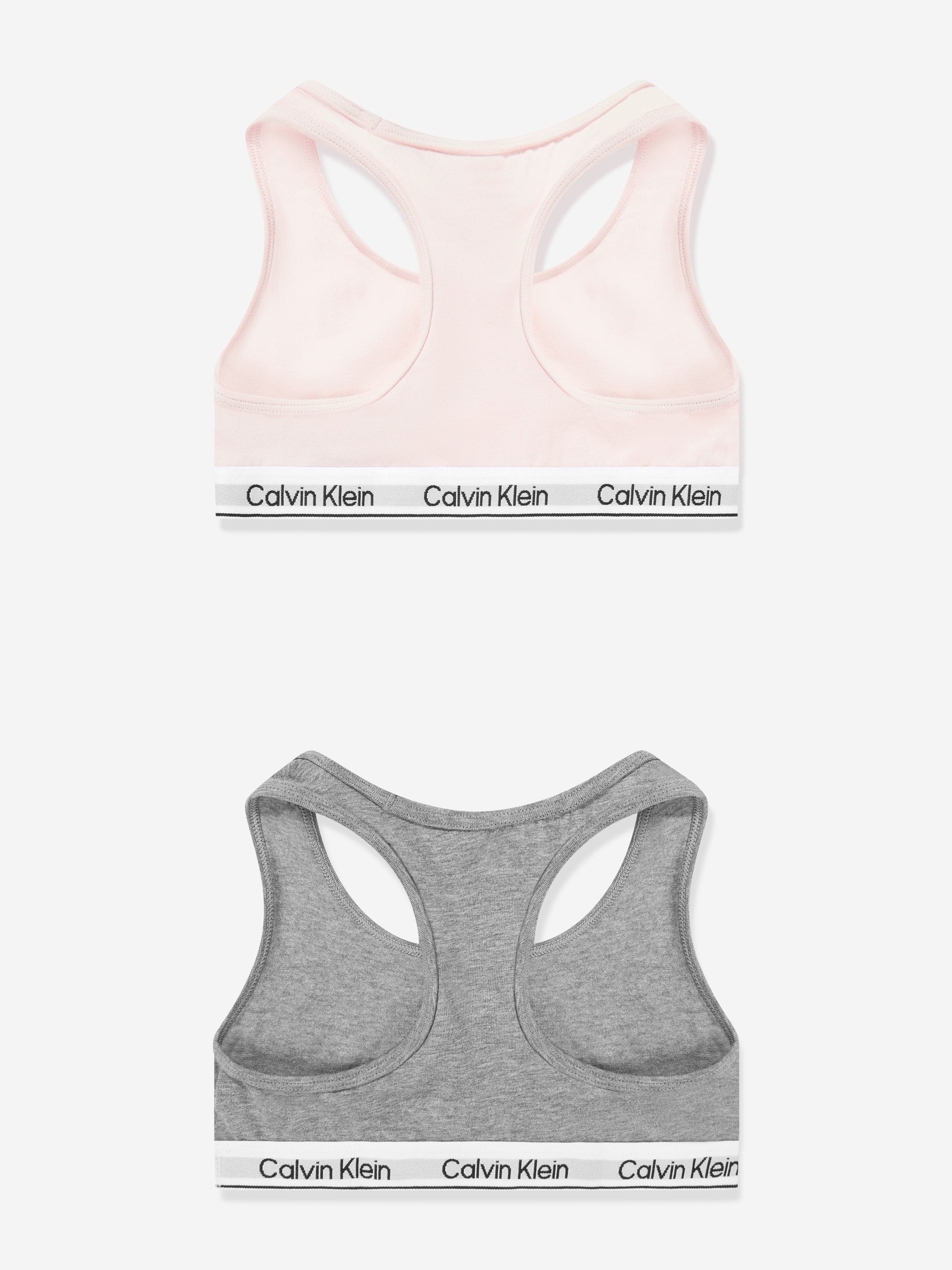 Calvin Klein Girls 2 Pack Bralette Set in Pink