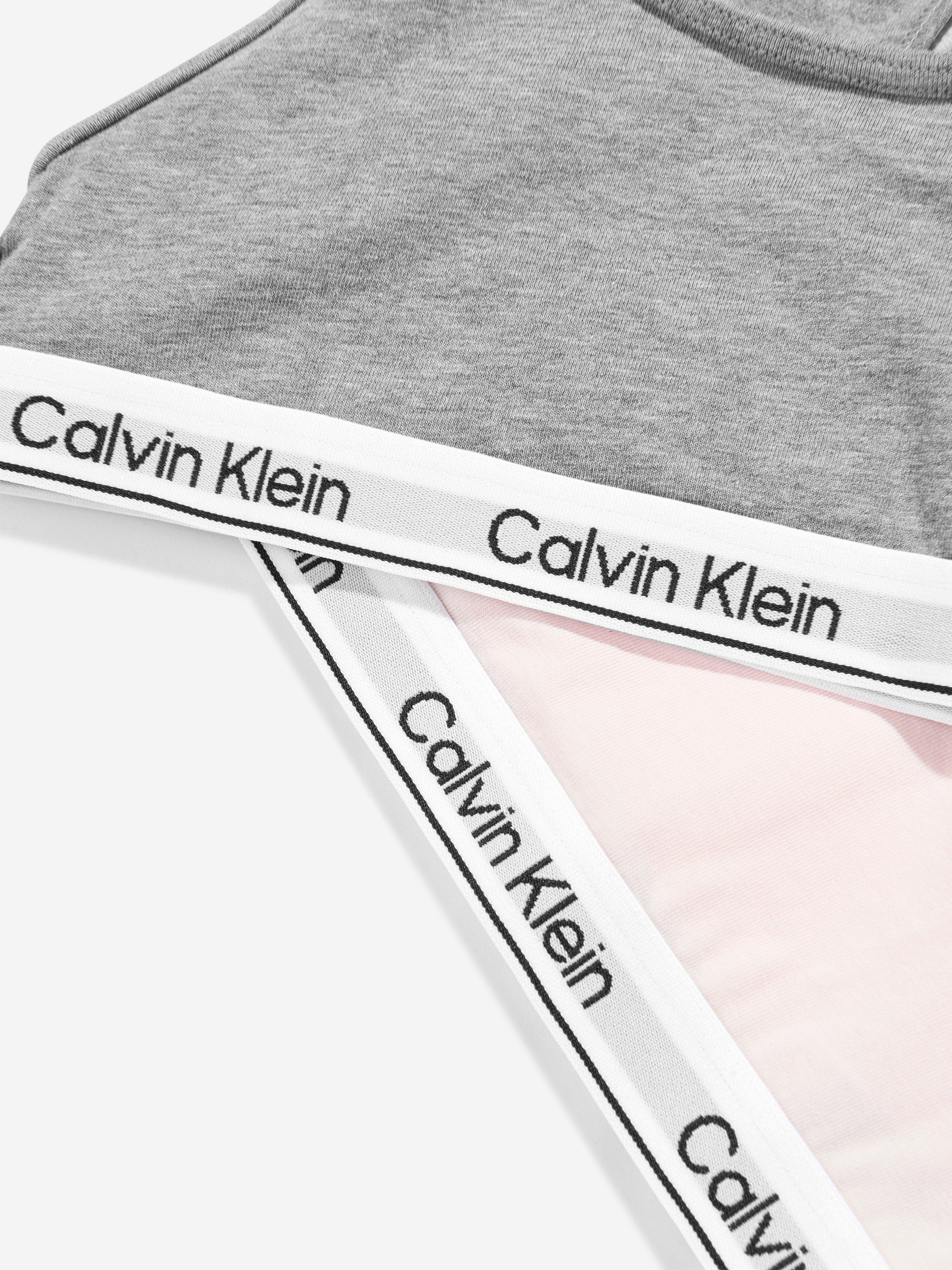 Calvin Klein Girls 2 Pack Bralette Set in Pink