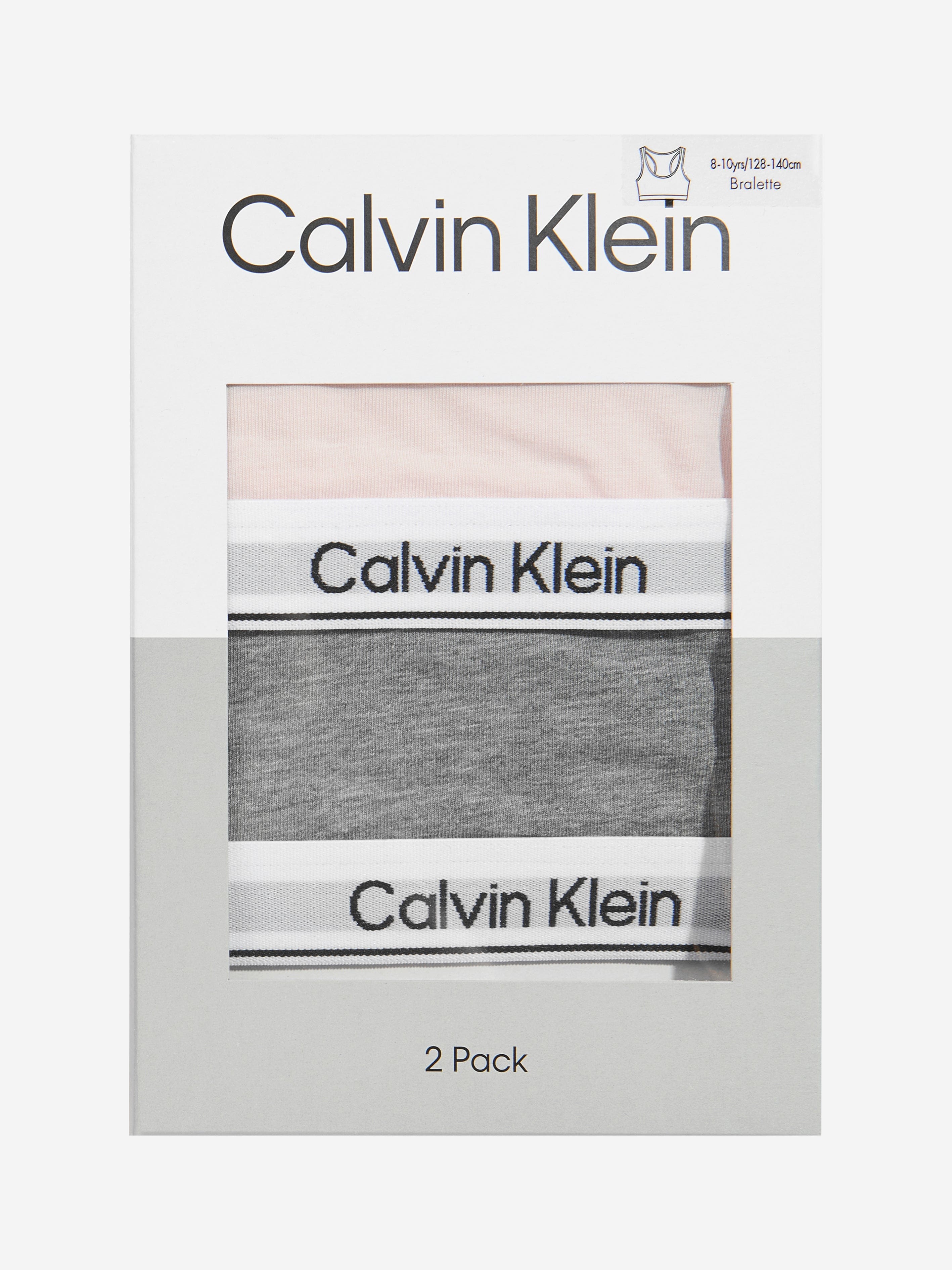 Calvin Klein Girls 2 Pack Bralette Set in Pink