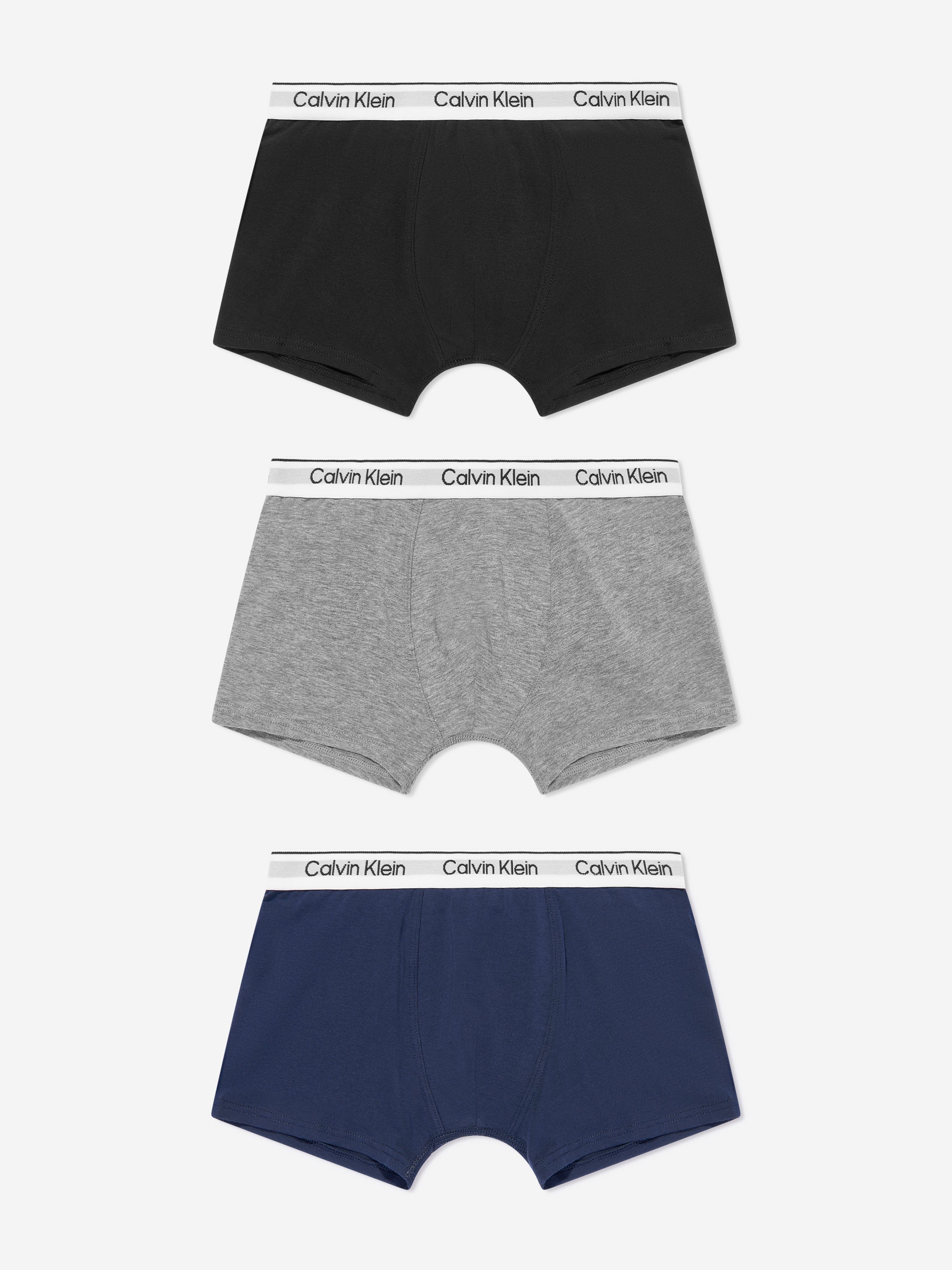 Calvin Klein Boys 3 Pack Boxer Shorts Set in Multicolour