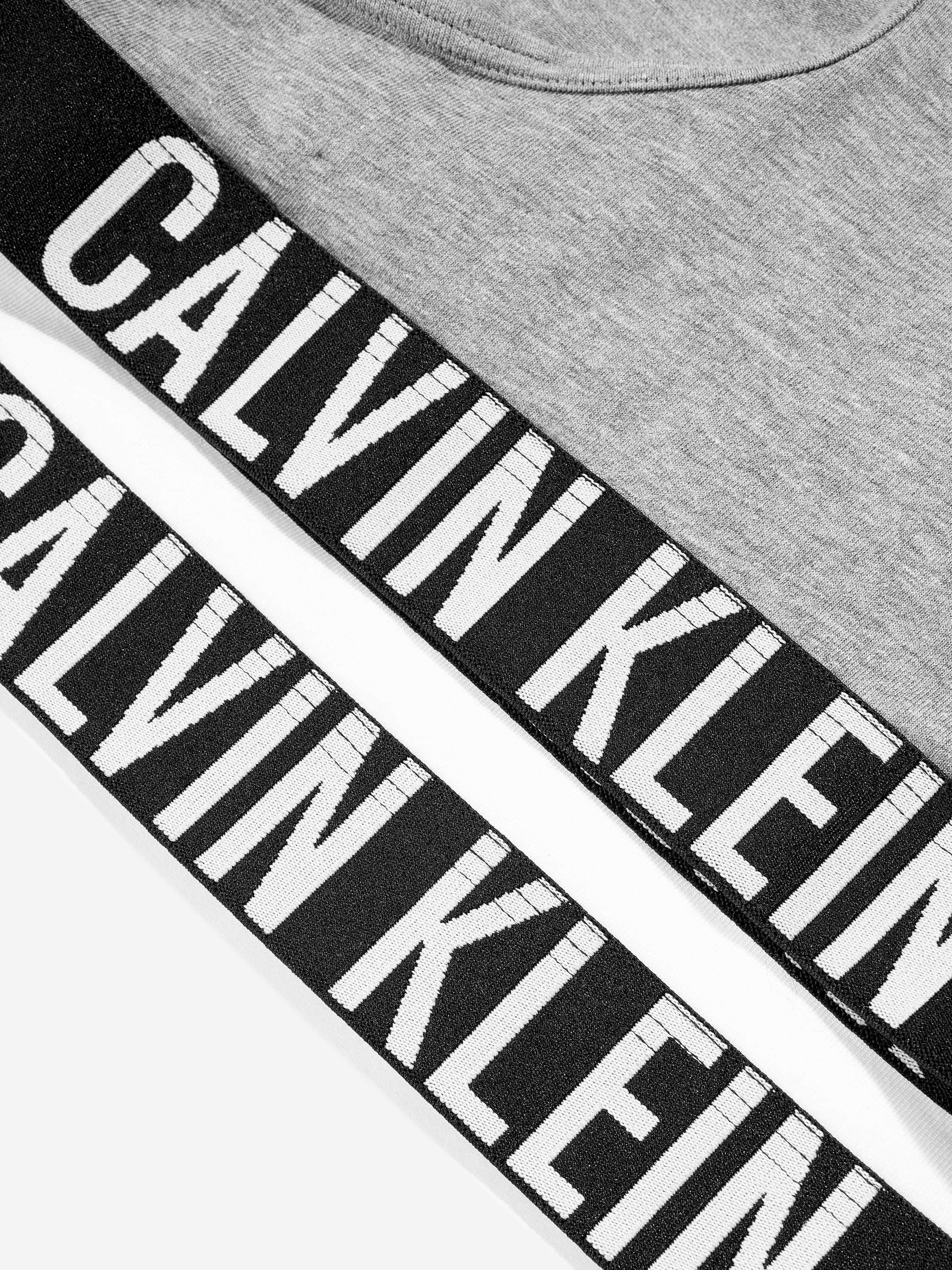 Calvin Klein Girls 2 Pack Bralette Set in Multicolour