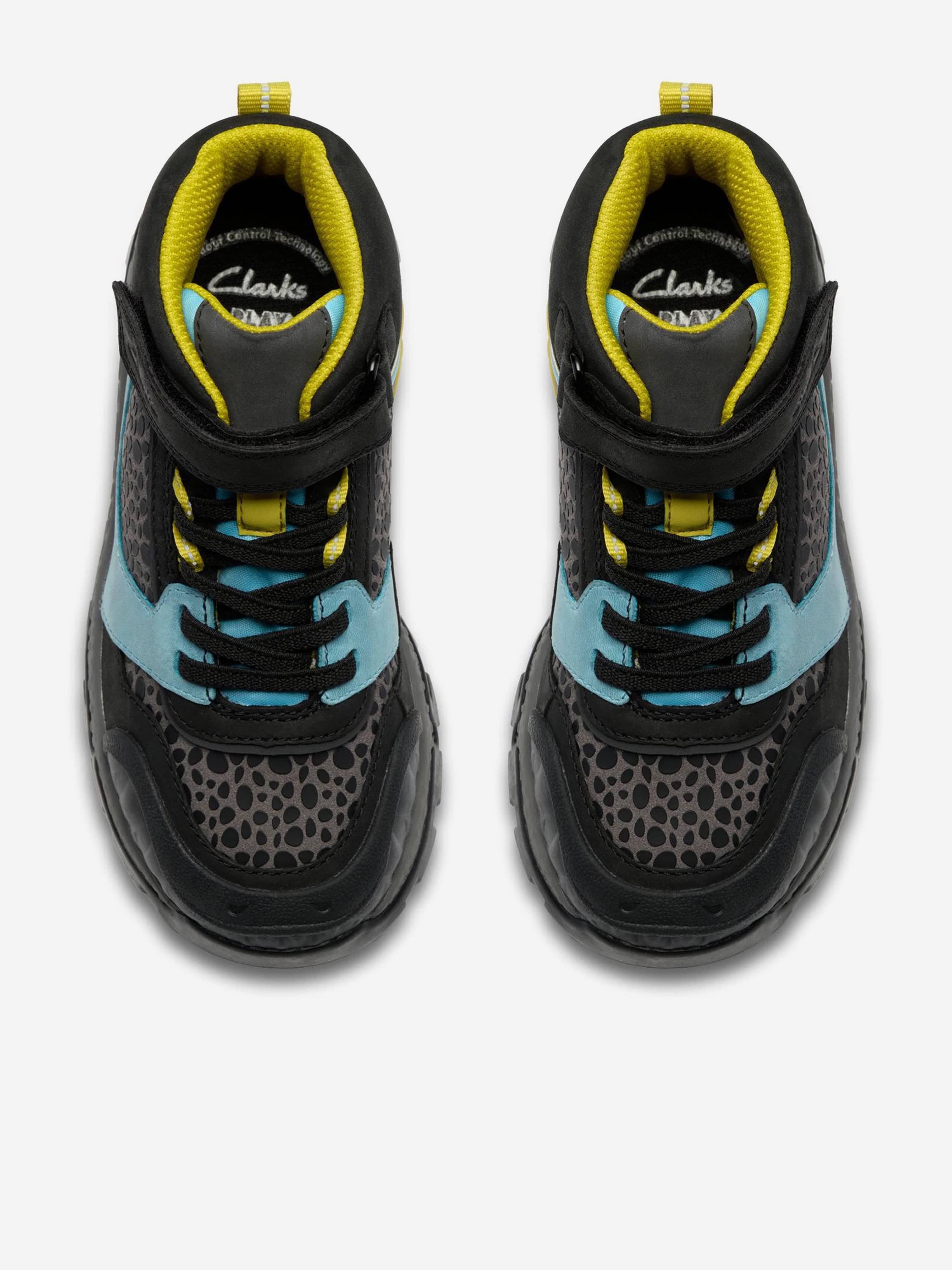 Clarks Boys Steggy2 Trainers in Grey (Wide Fit)