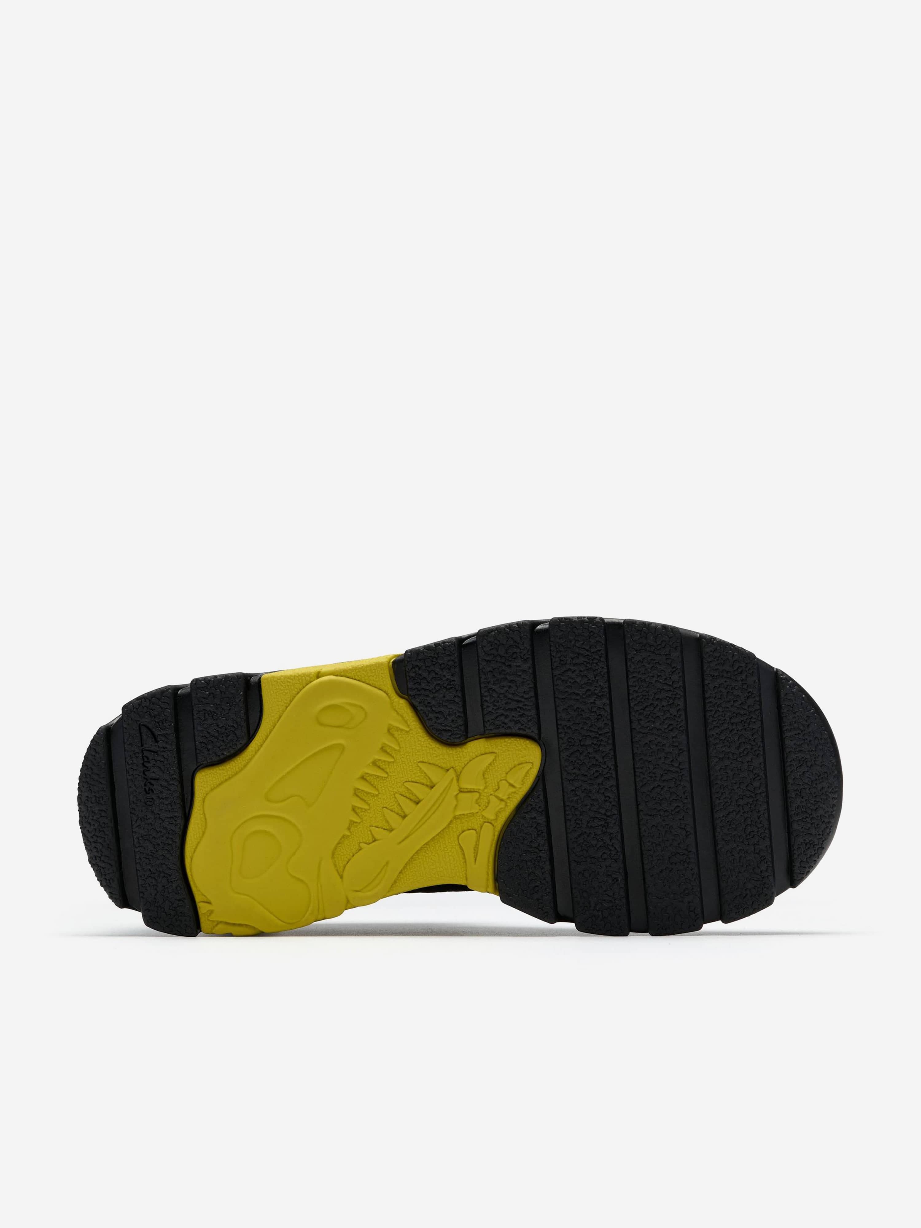 Clarks Boys Steggy2 Trainers in Grey (Wide Fit)