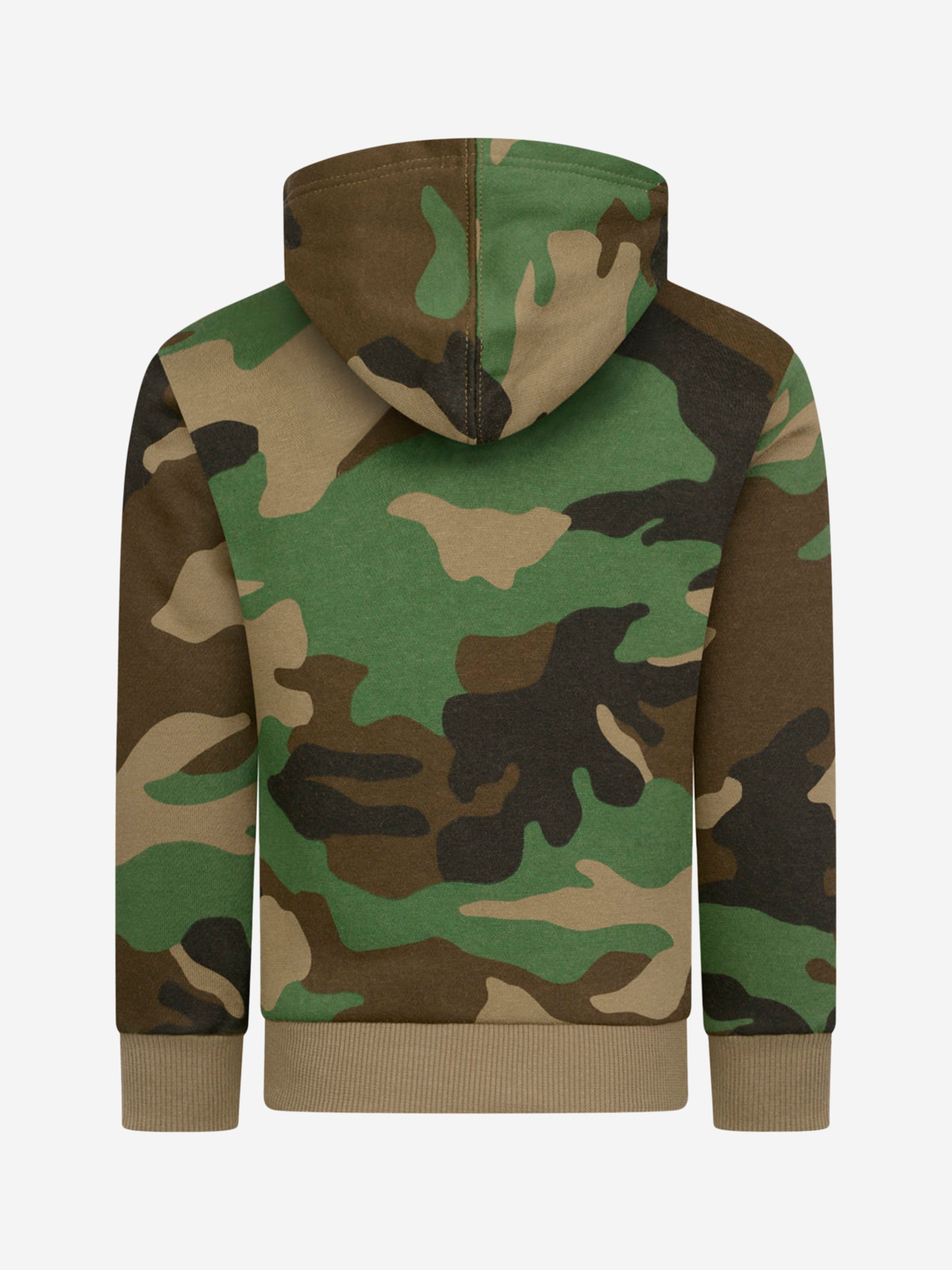 Converse Boys Camouflage Cotton Hoodie