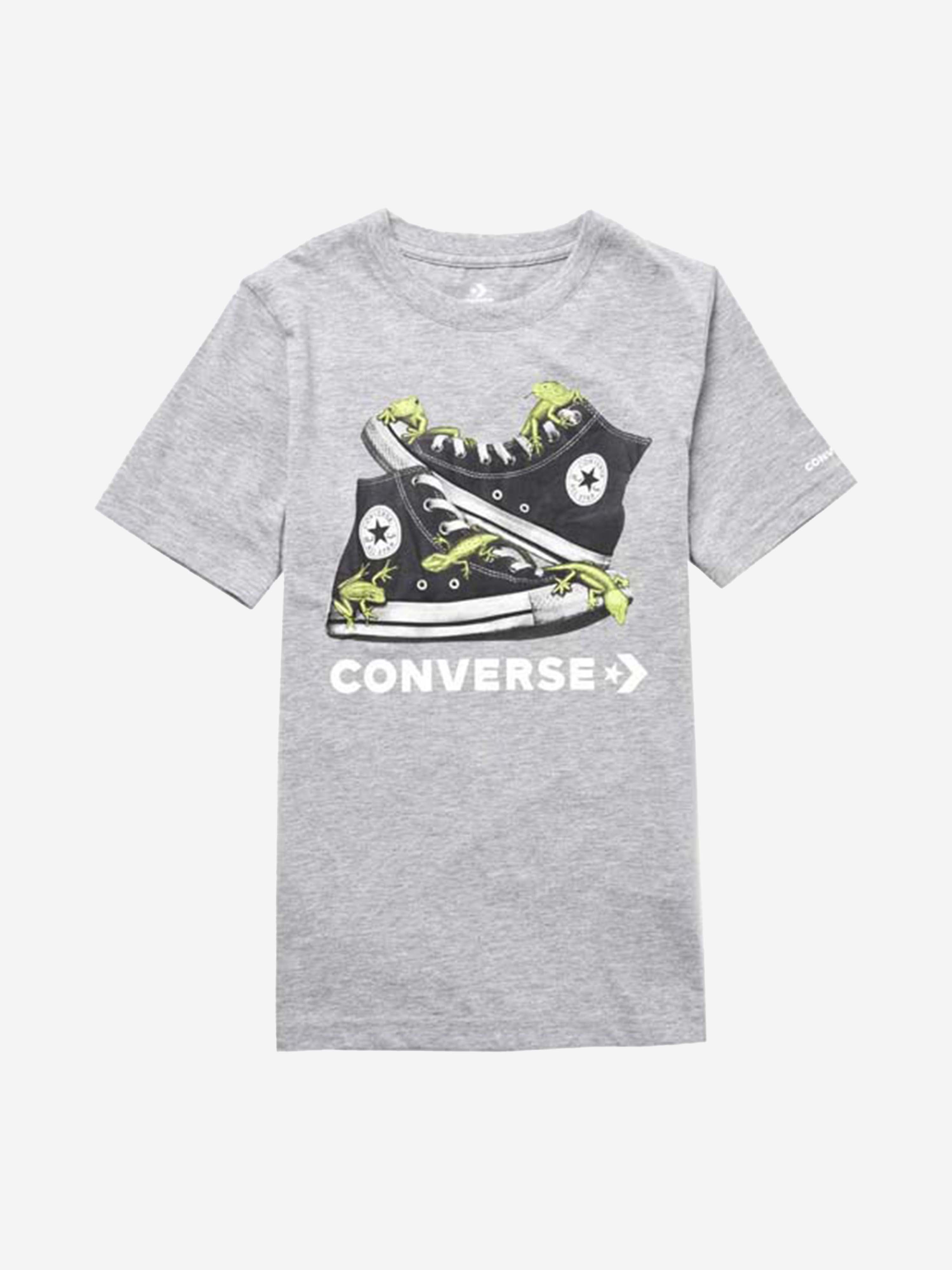 Converse Boys T-Shirt - Cotton Trainer Print T-Shirt