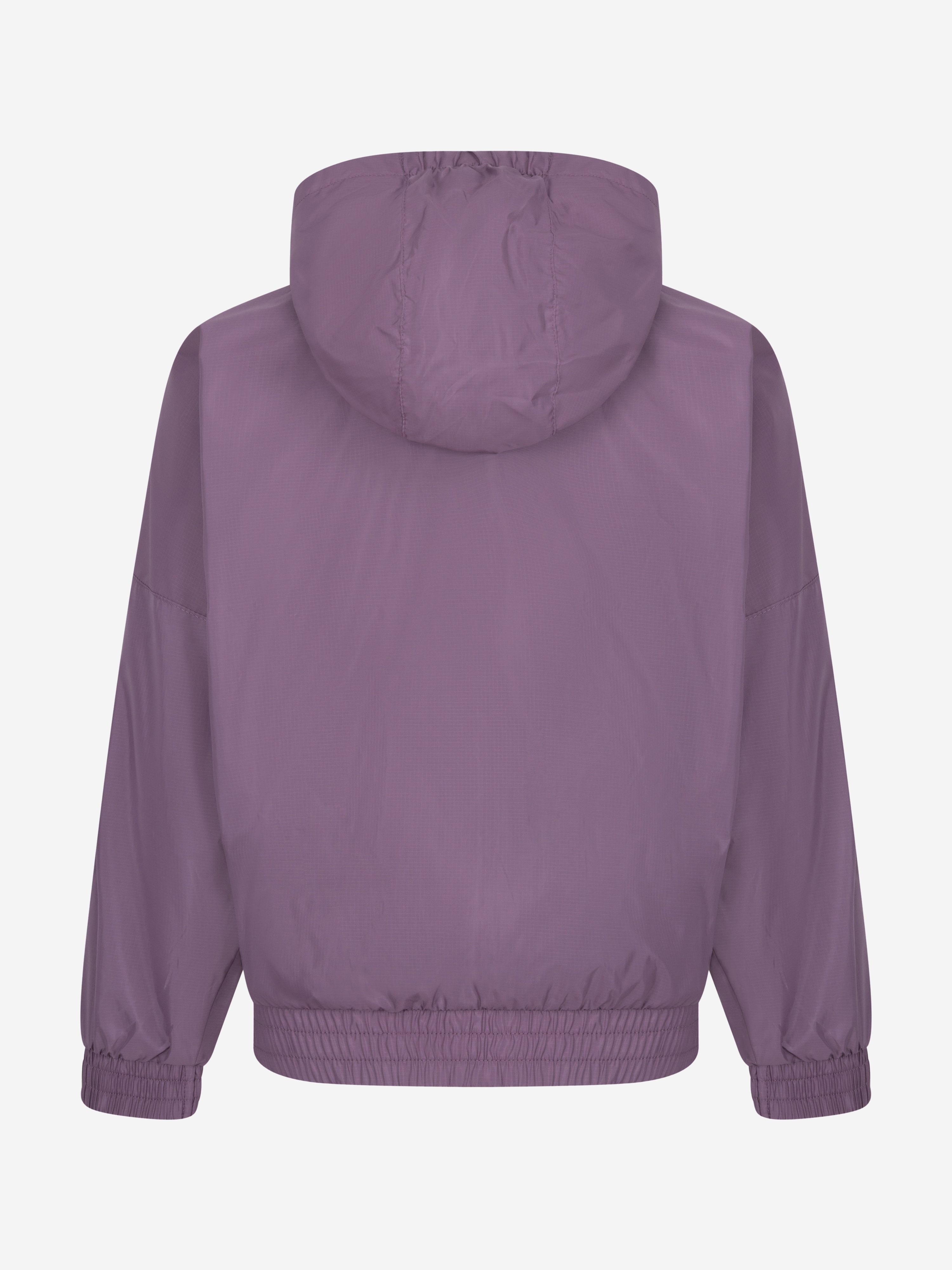 Converse Girls Hooded Zip Up Windbreaker in Purple