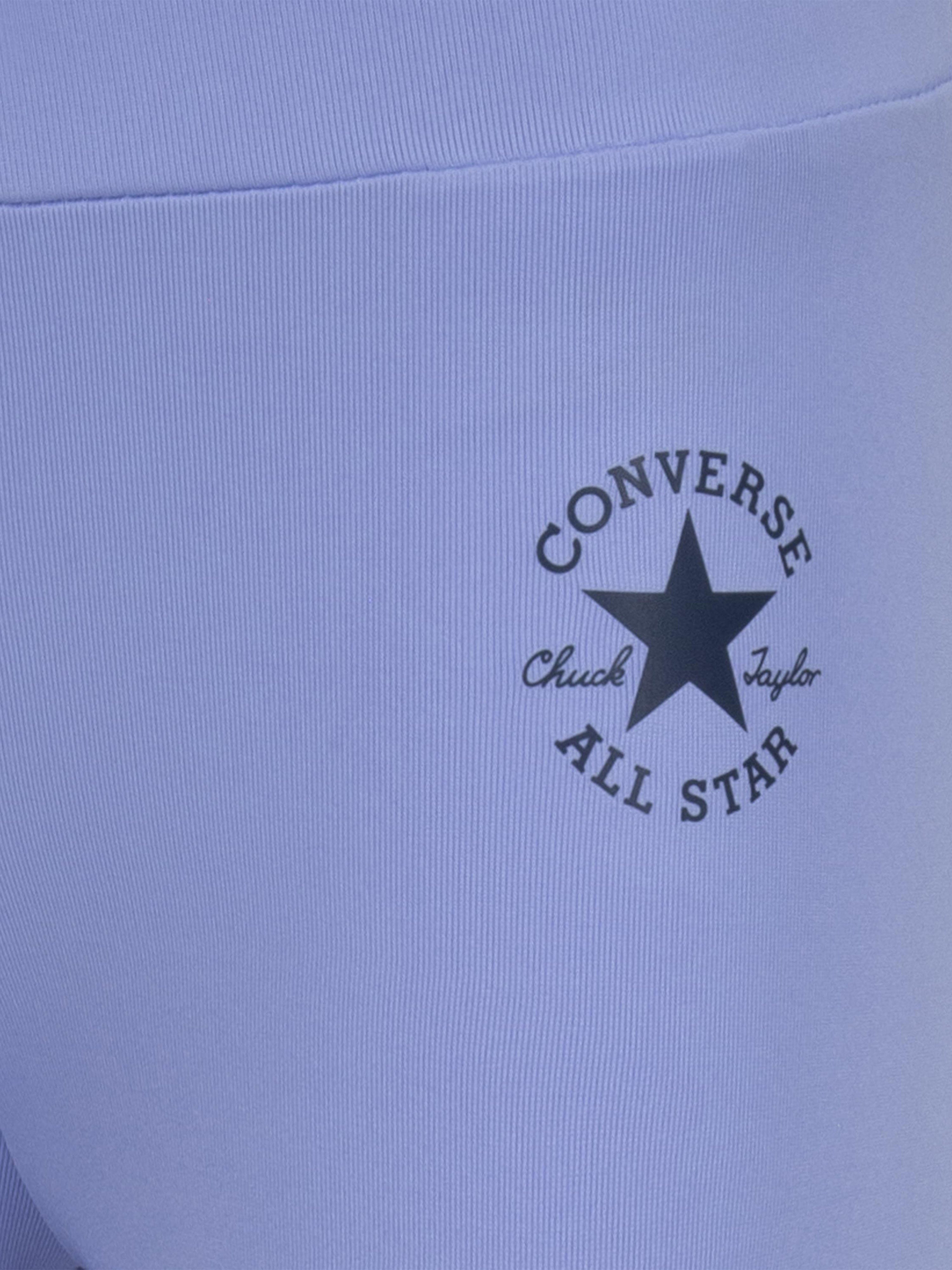 Converse Girls Chuck Patch High Rise Leggings in Blue