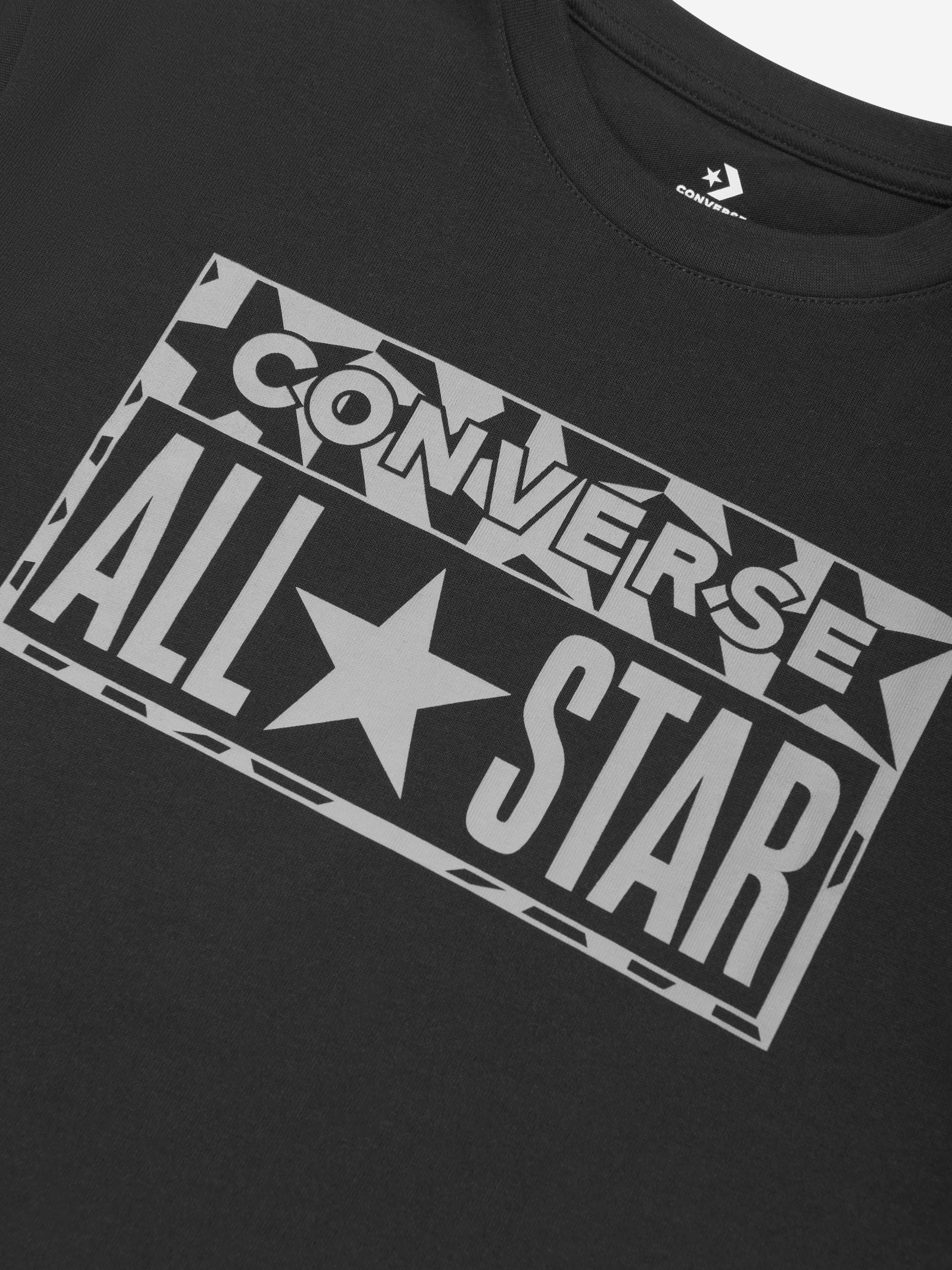 Converse Boys Lifestyle Loose Fit T-Shirt in Black