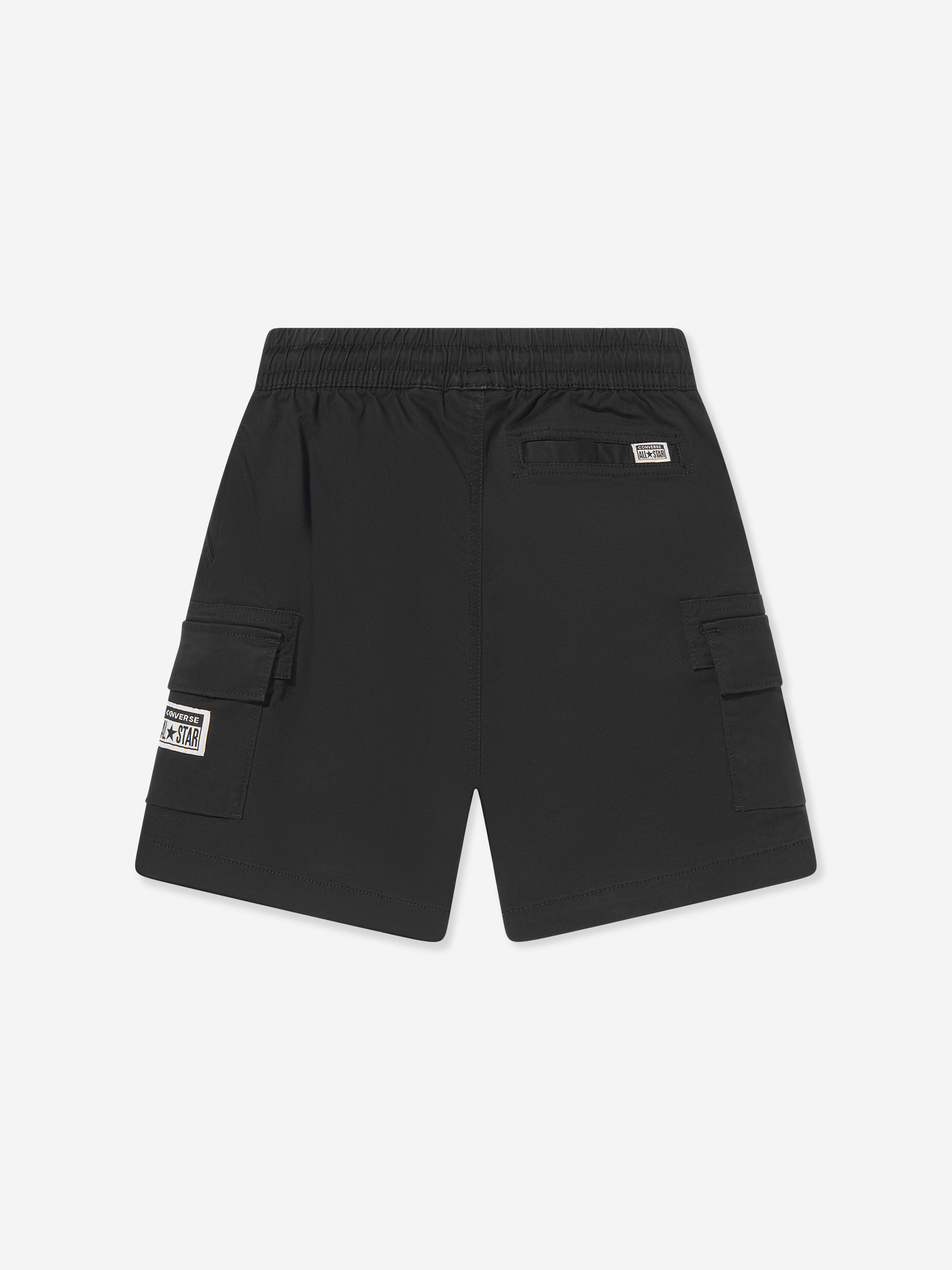 Converse Boys Lifestyle Woven Cargo Shorts in Black