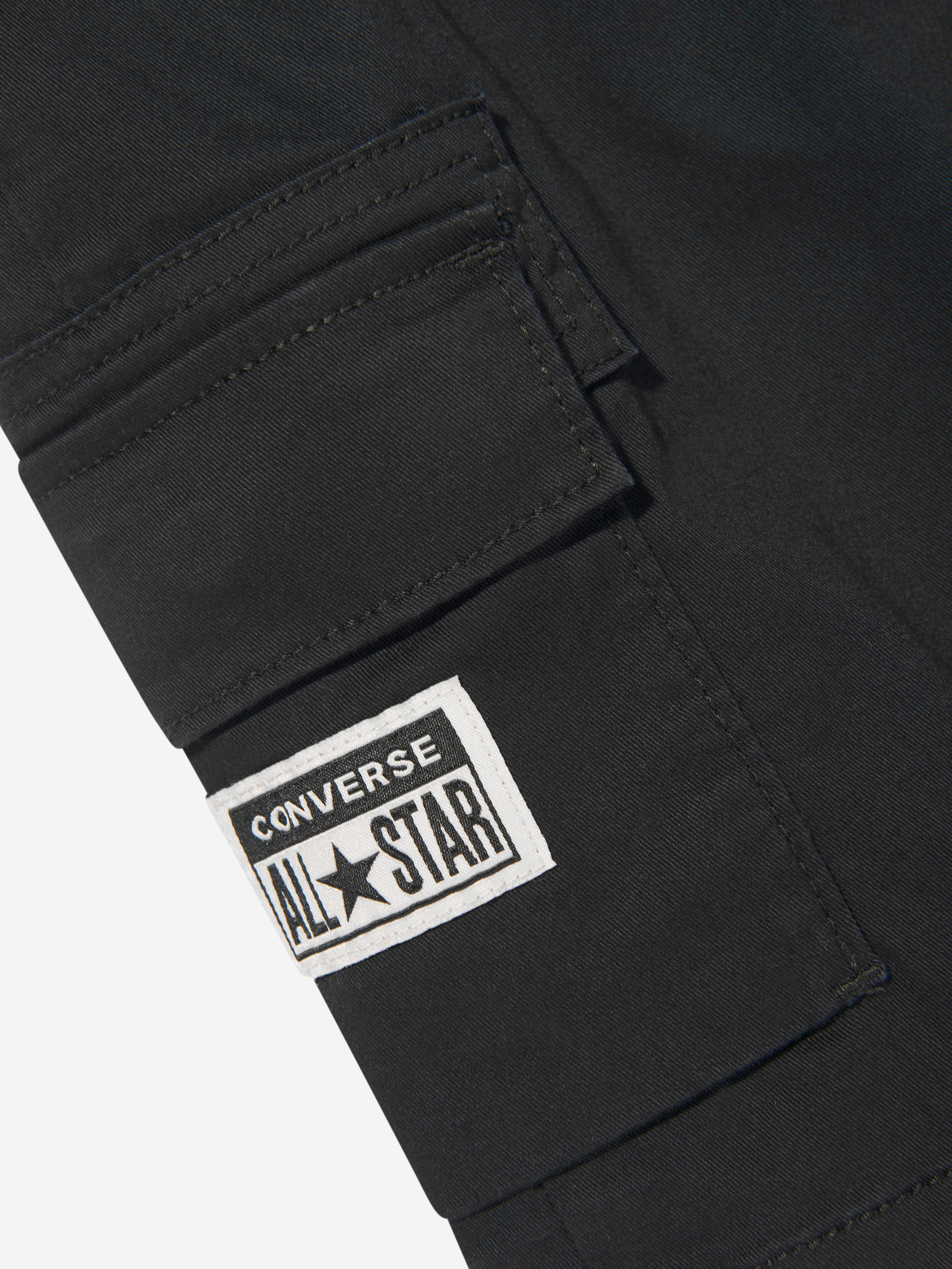 Converse Boys Lifestyle Woven Cargo Shorts in Black