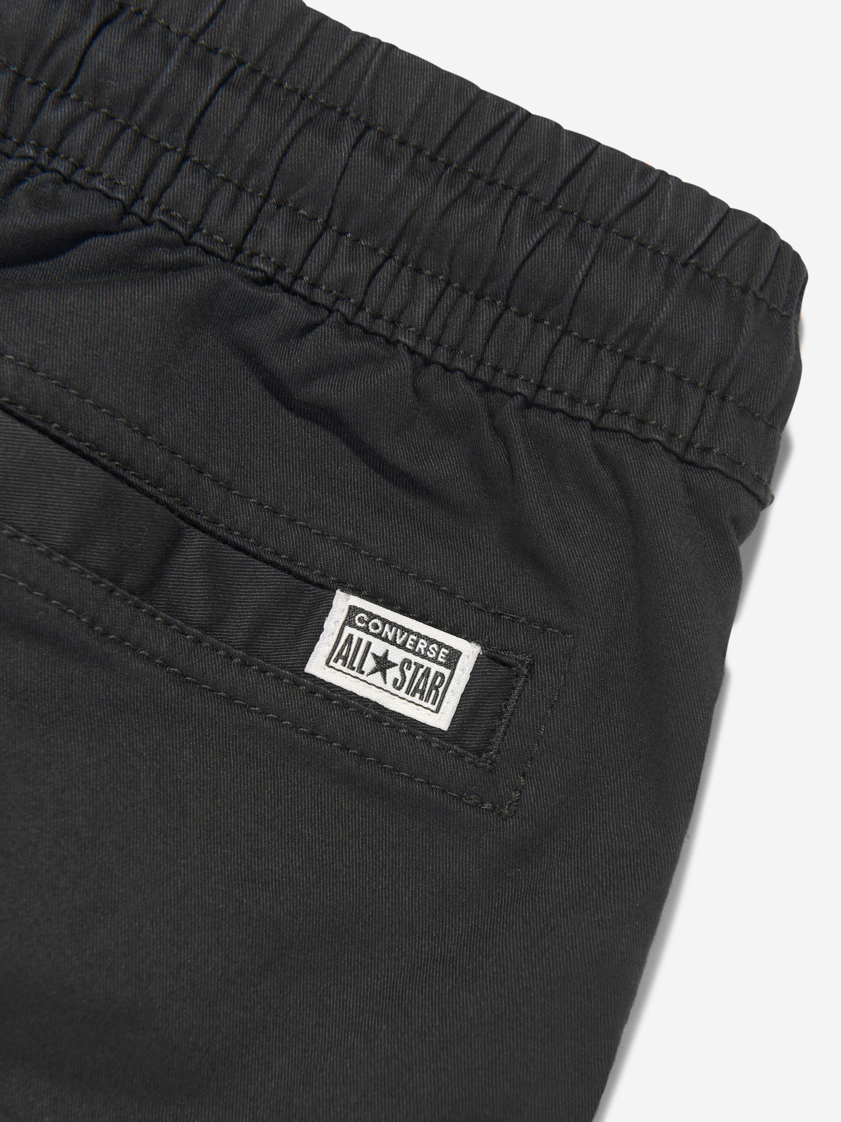 Converse Boys Lifestyle Woven Cargo Shorts in Black