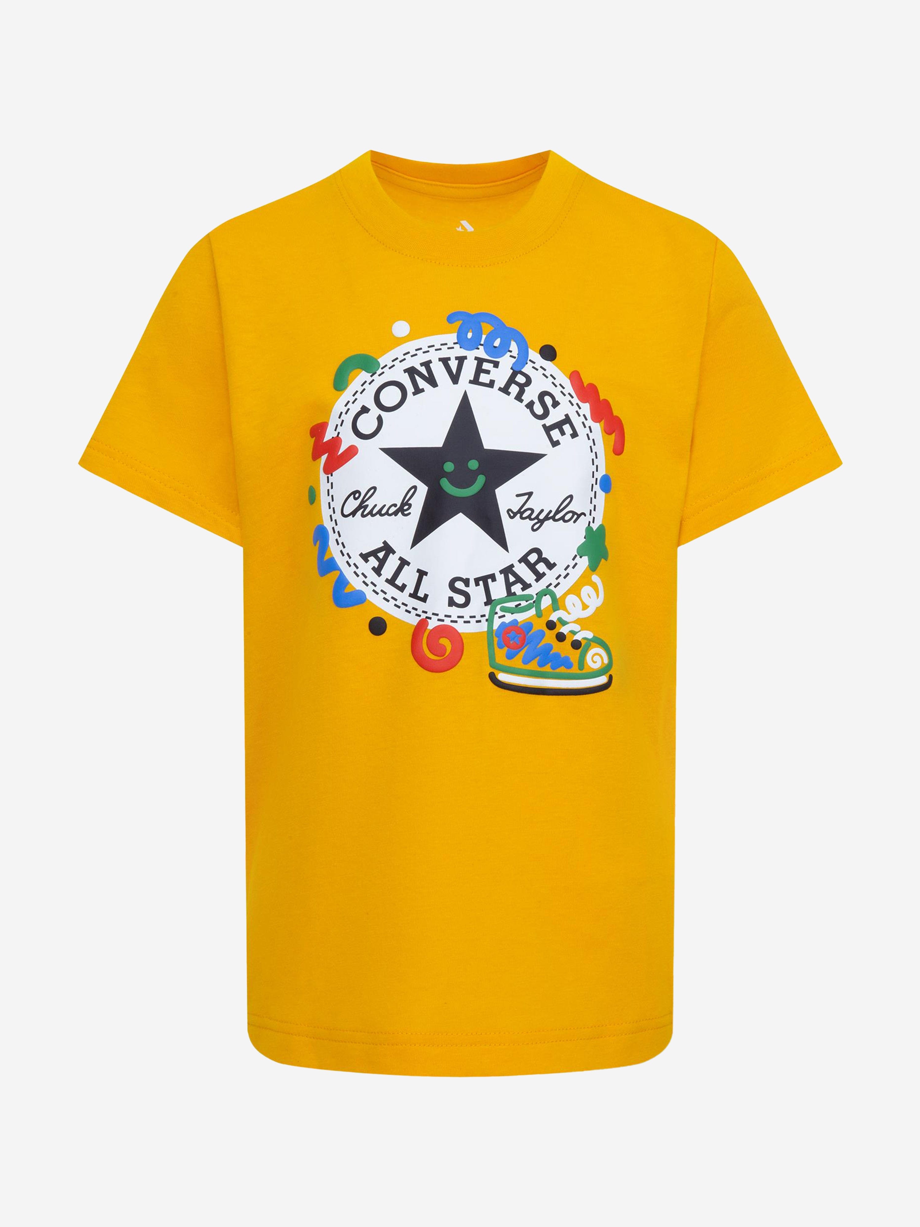 Converse Boys Squiggle T-Shirt And Shorts Set in Black