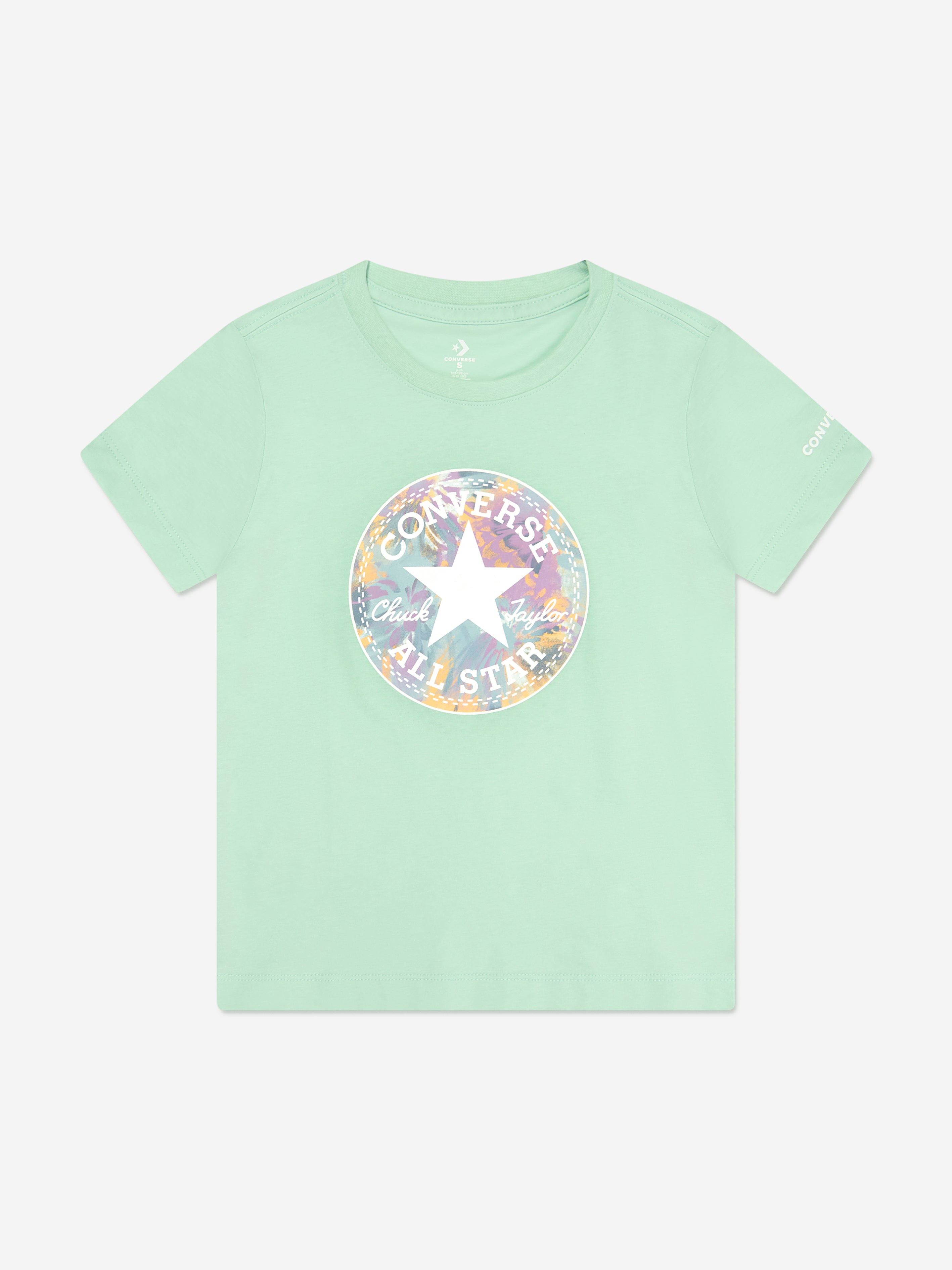 Converse Girls Chuck Patch Graphic T-Shirt in Green