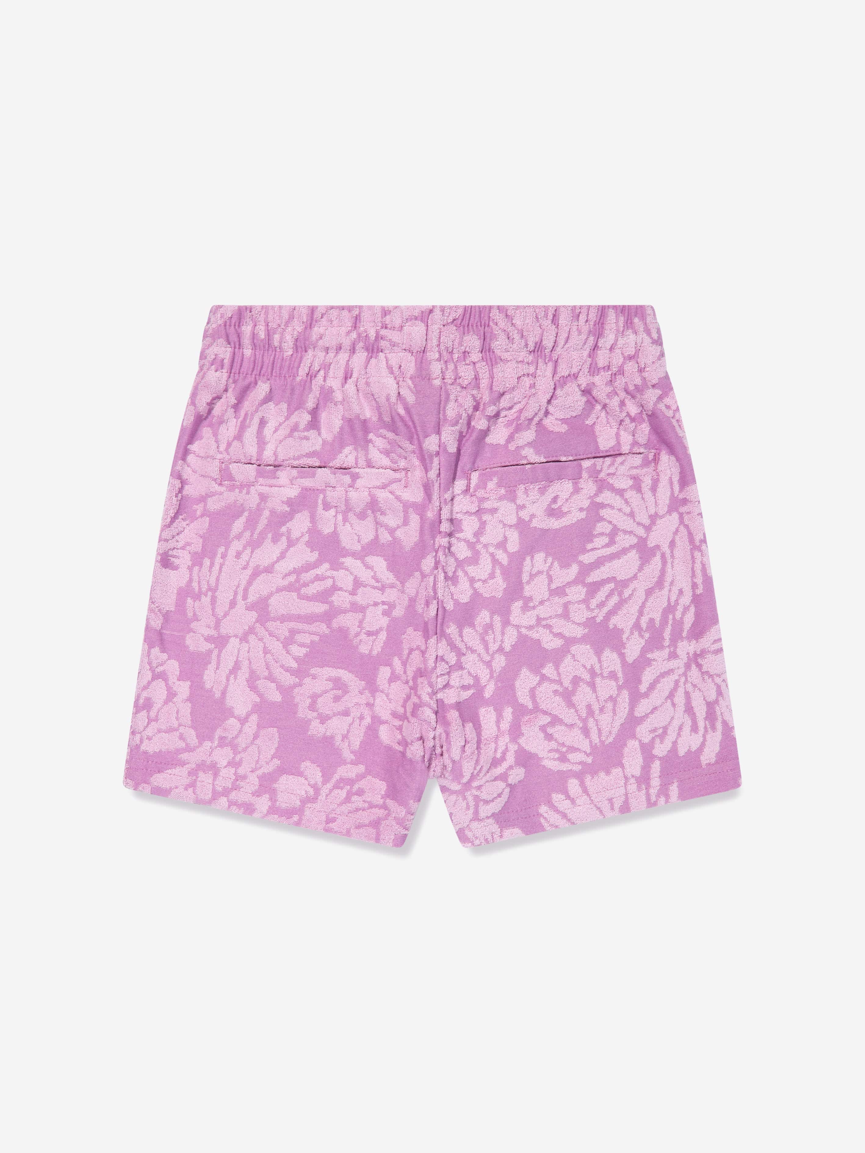 Converse Girls Floral Jacquard Shorts in Purple