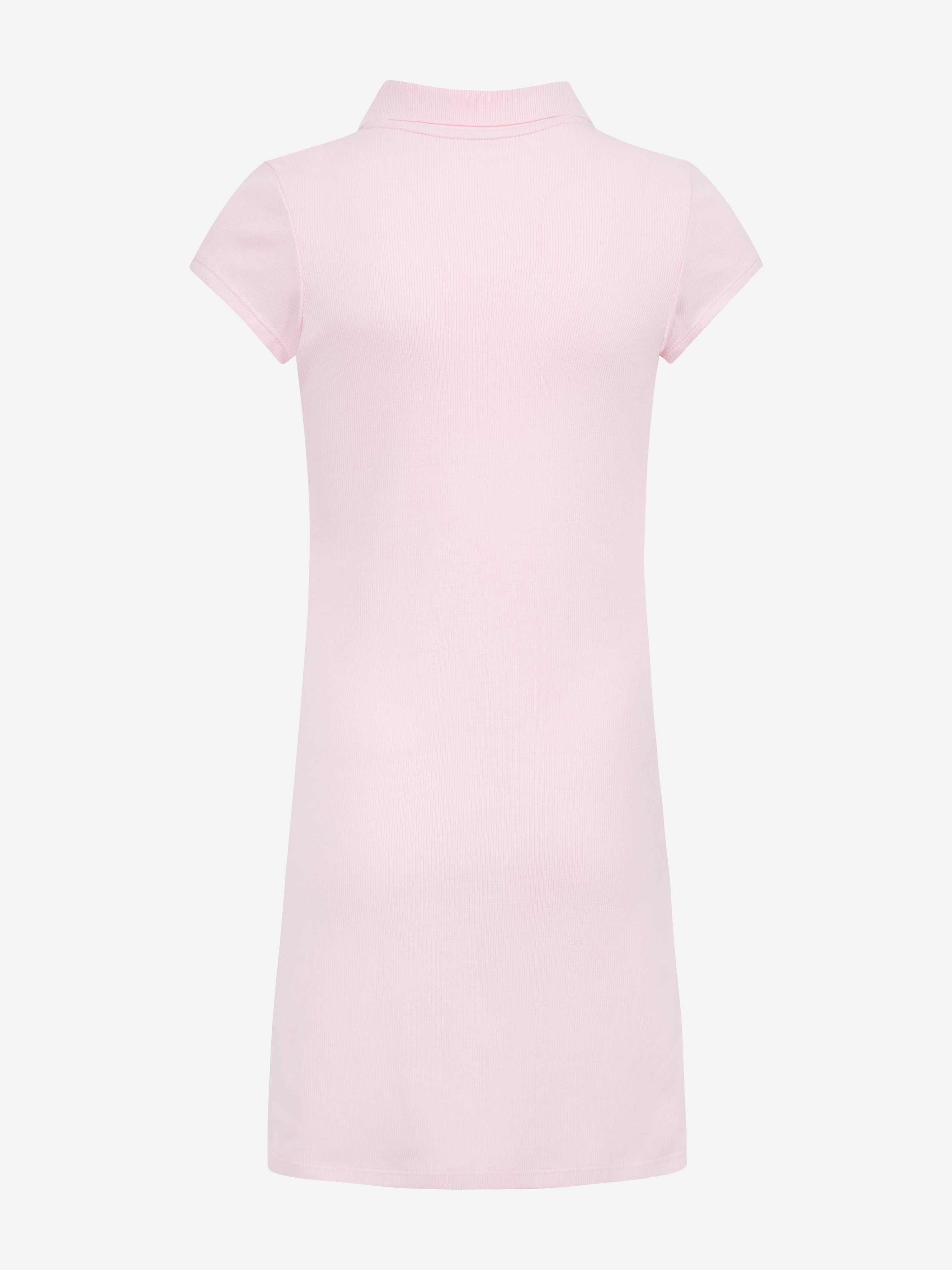 Converse Girls Polo CTP Fitted Dress in Pink