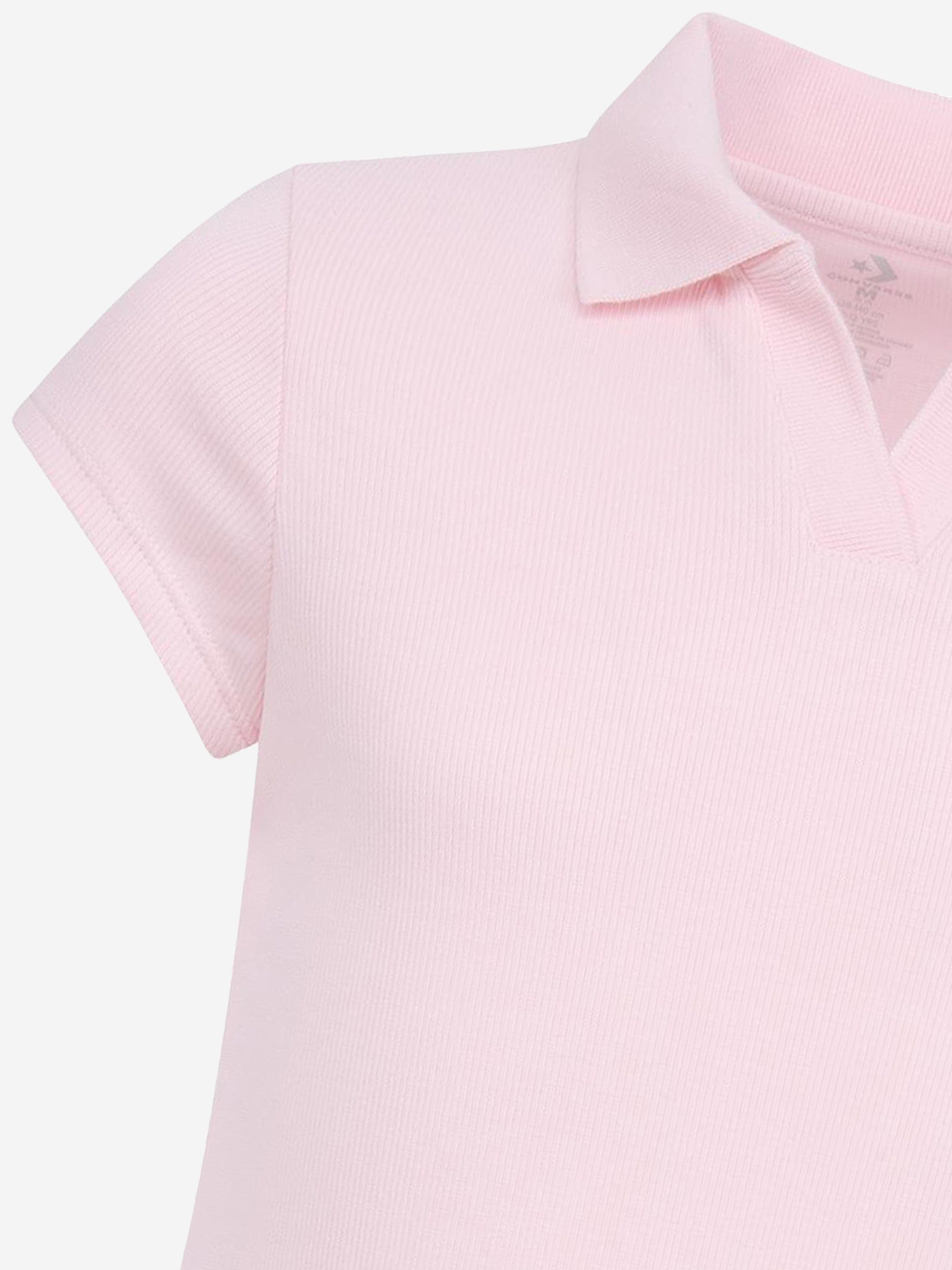 Converse Girls Polo CTP Fitted Dress in Pink