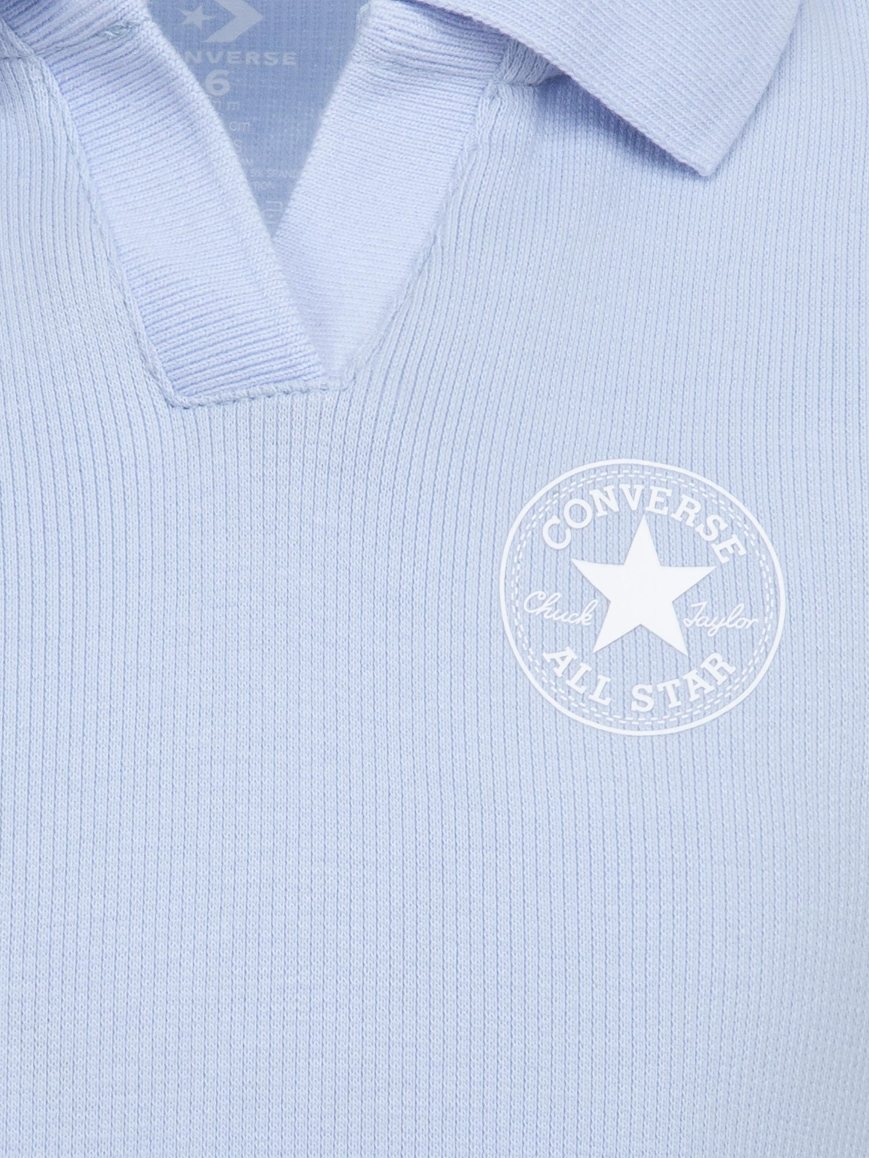 Converse Girls Polo CTP Fitted Dress in Blue