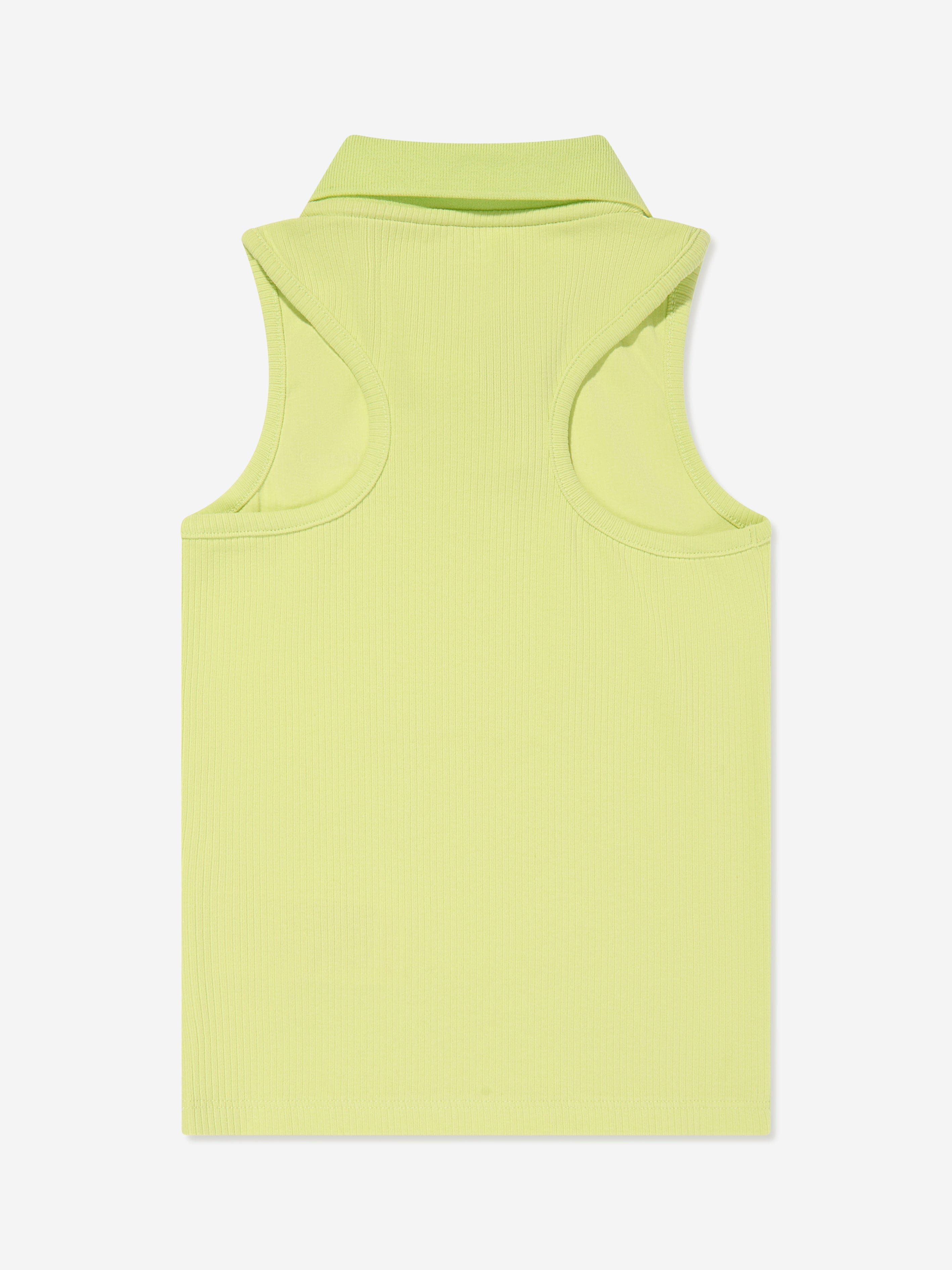 Converse Girls Polo Rib Tank Top in Yellow